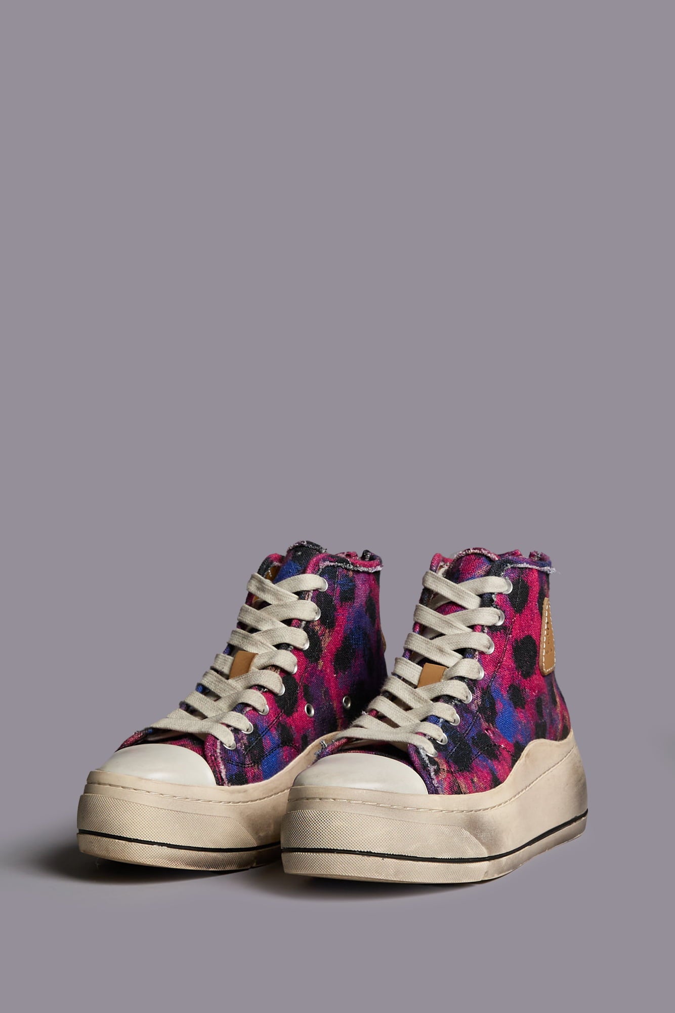 KURT HIGH TOP SNEAKER - PINK CHEETAH PRINT - R13