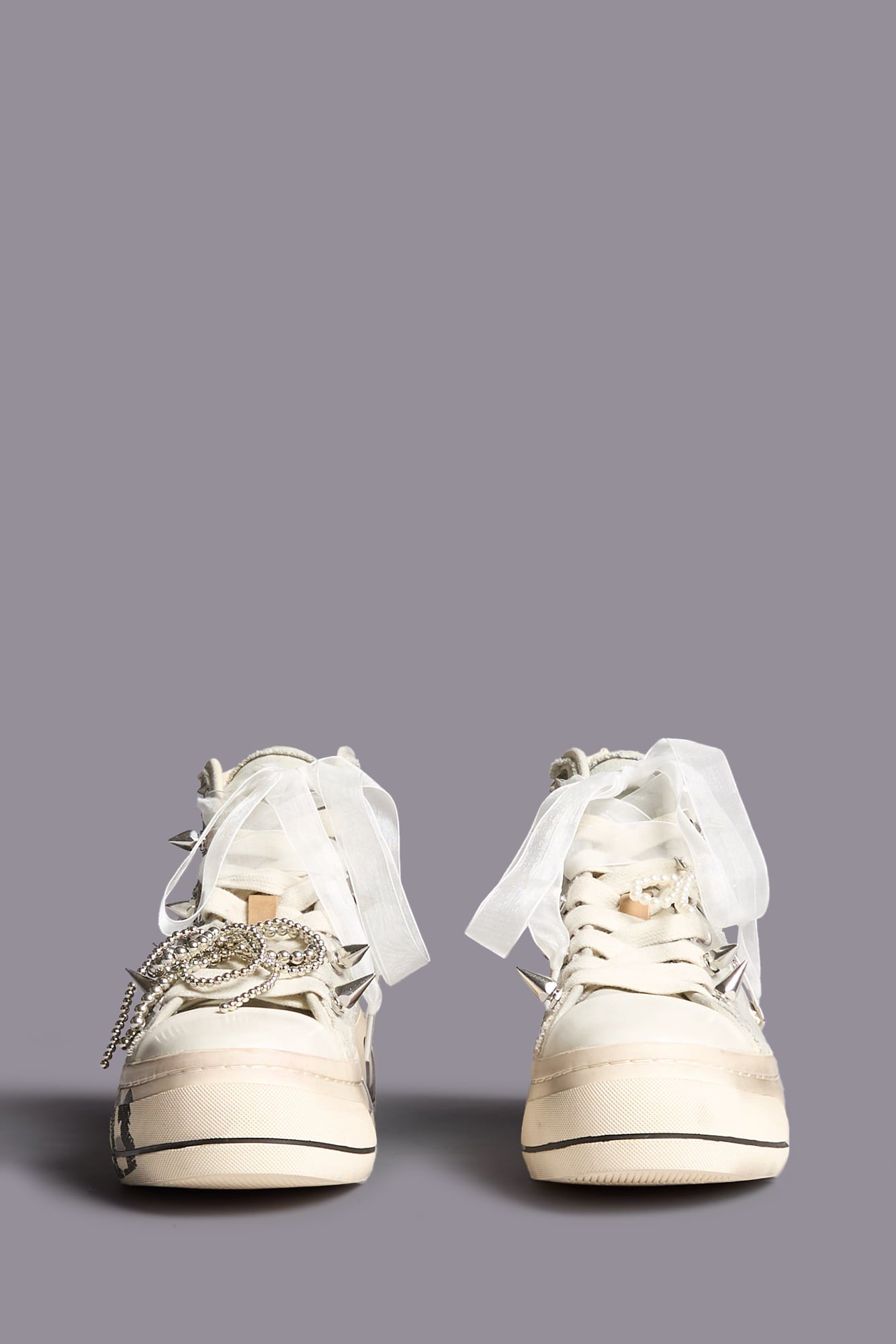 Kurt High Top Sneaker With Charms - Off White - R13