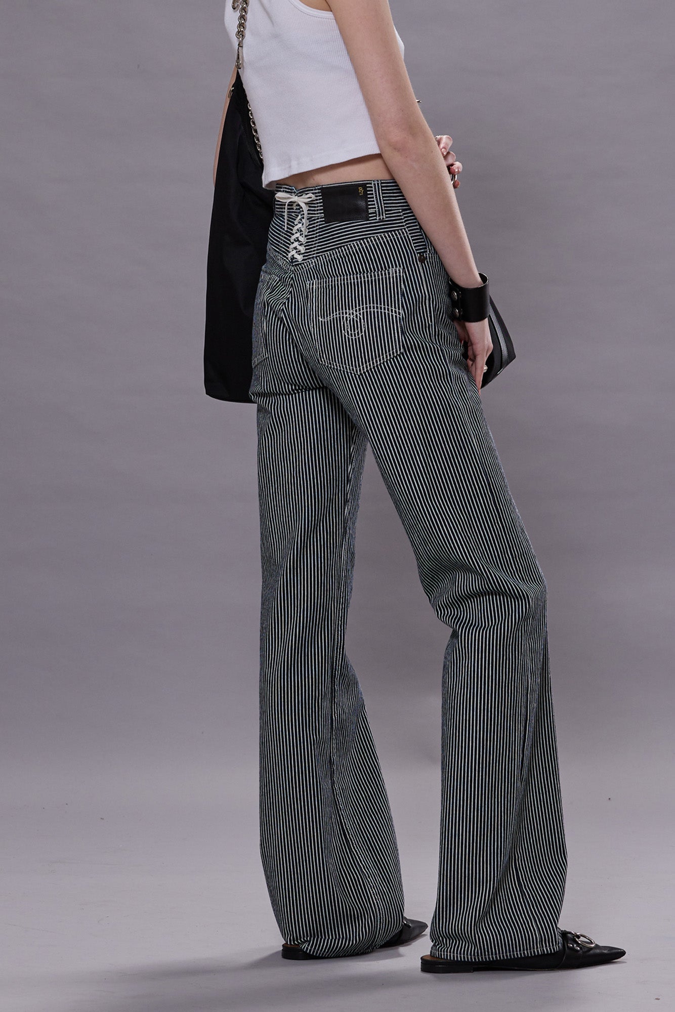 LACE BACK JANE JEAN - RINSE INDIGO RAILROAD - R13