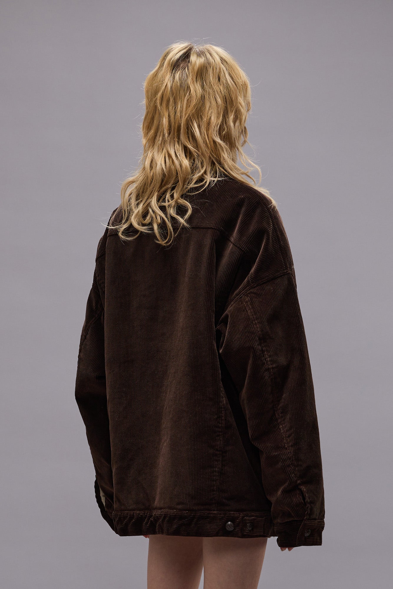 Lacey Trucker Jacket - Dark Chocolate Corduroy - R13