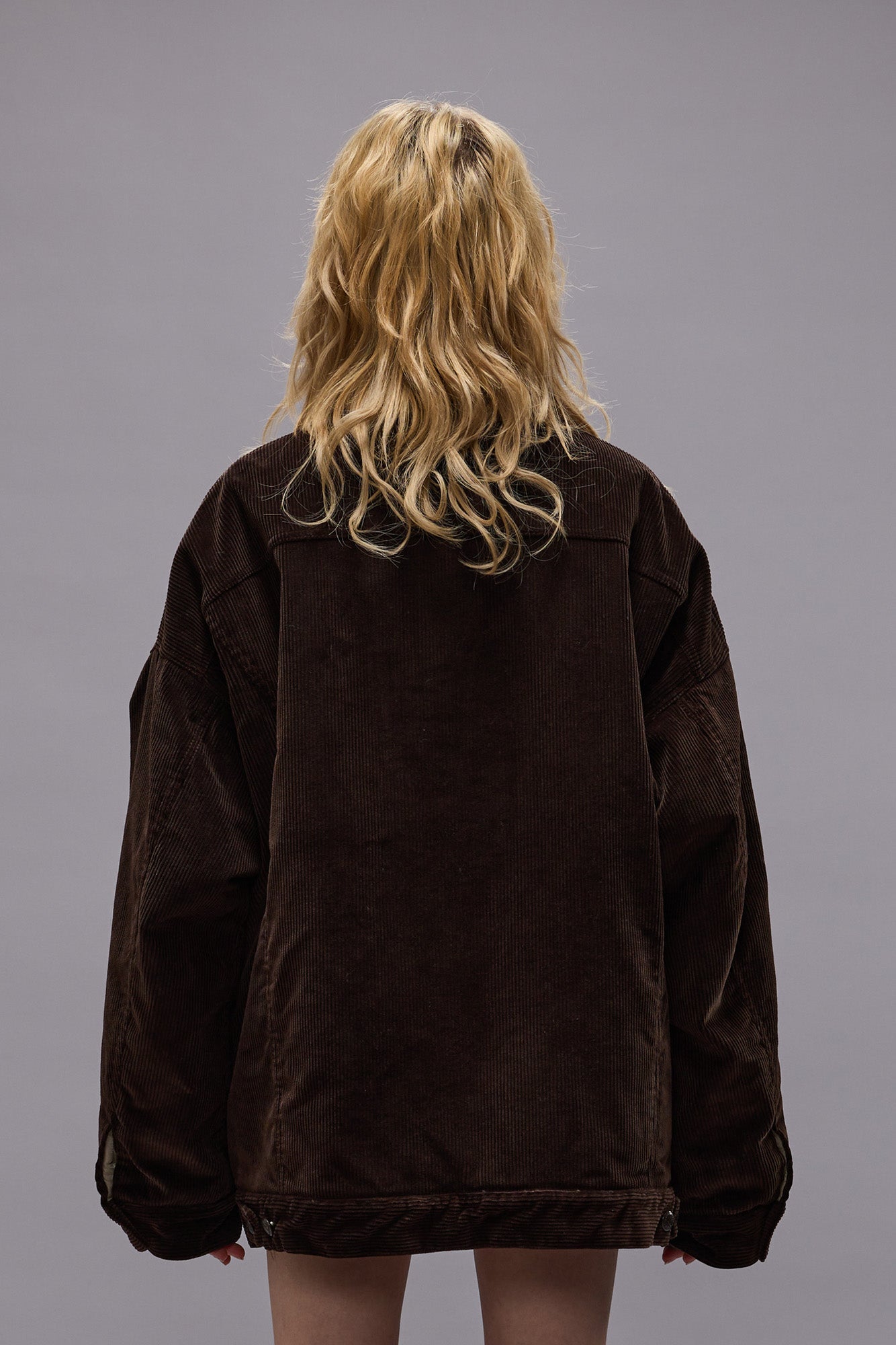 Lacey Trucker Jacket - Dark Chocolate Corduroy - R13