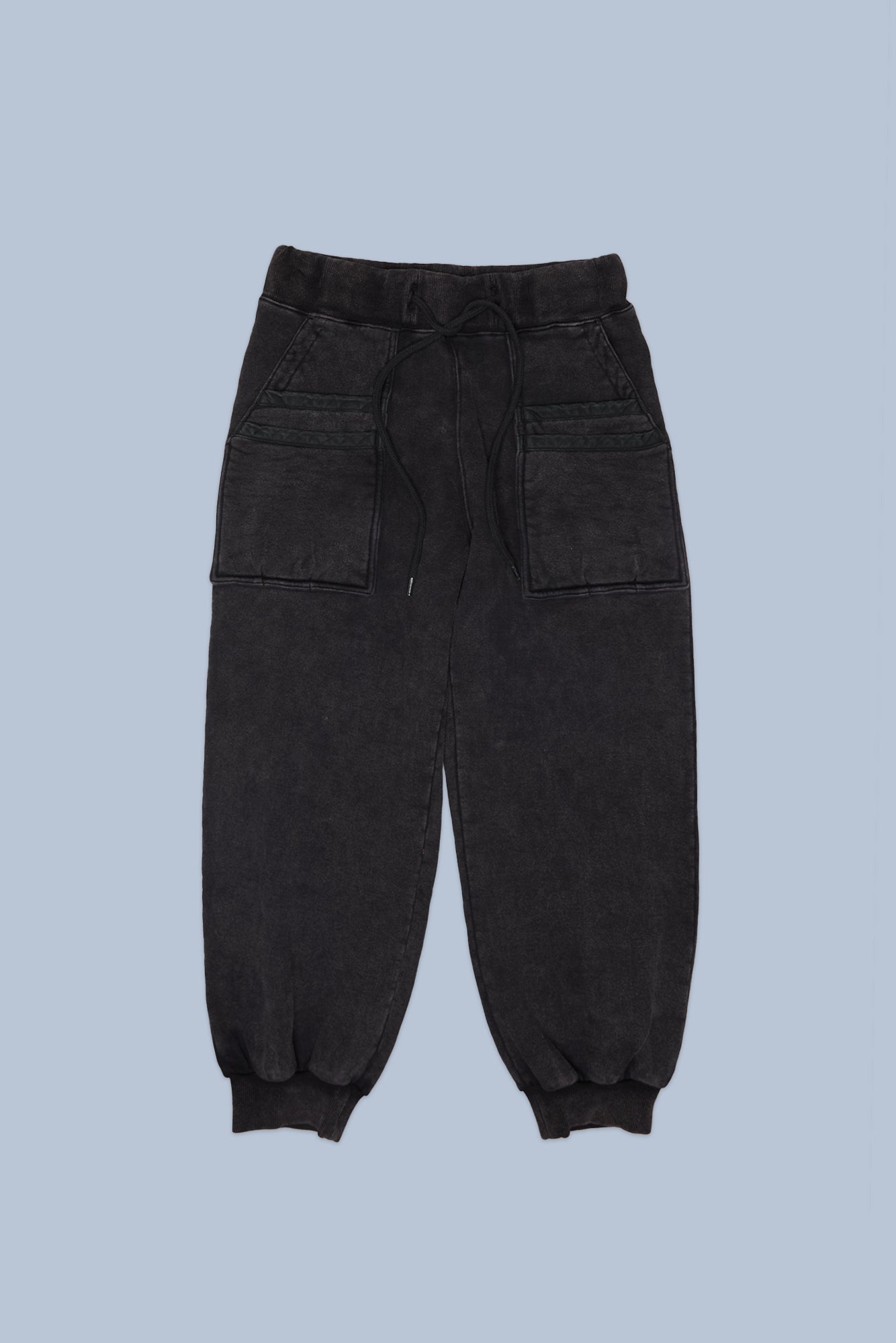LAYERED POCKET SWEATPANT - WASHED BLACK - R13