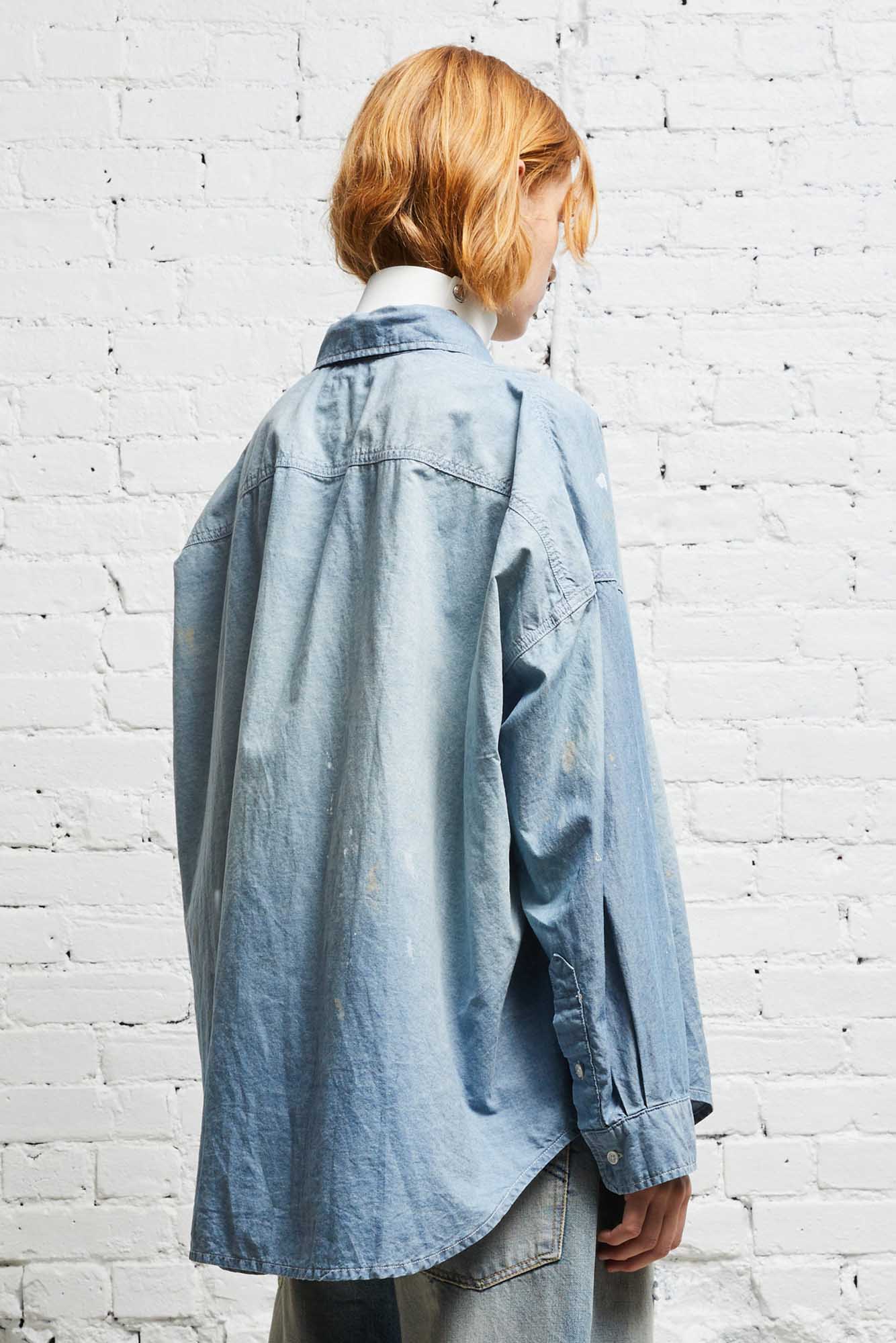 Long Sleeve Button-Up - Blue Chambray - R13
