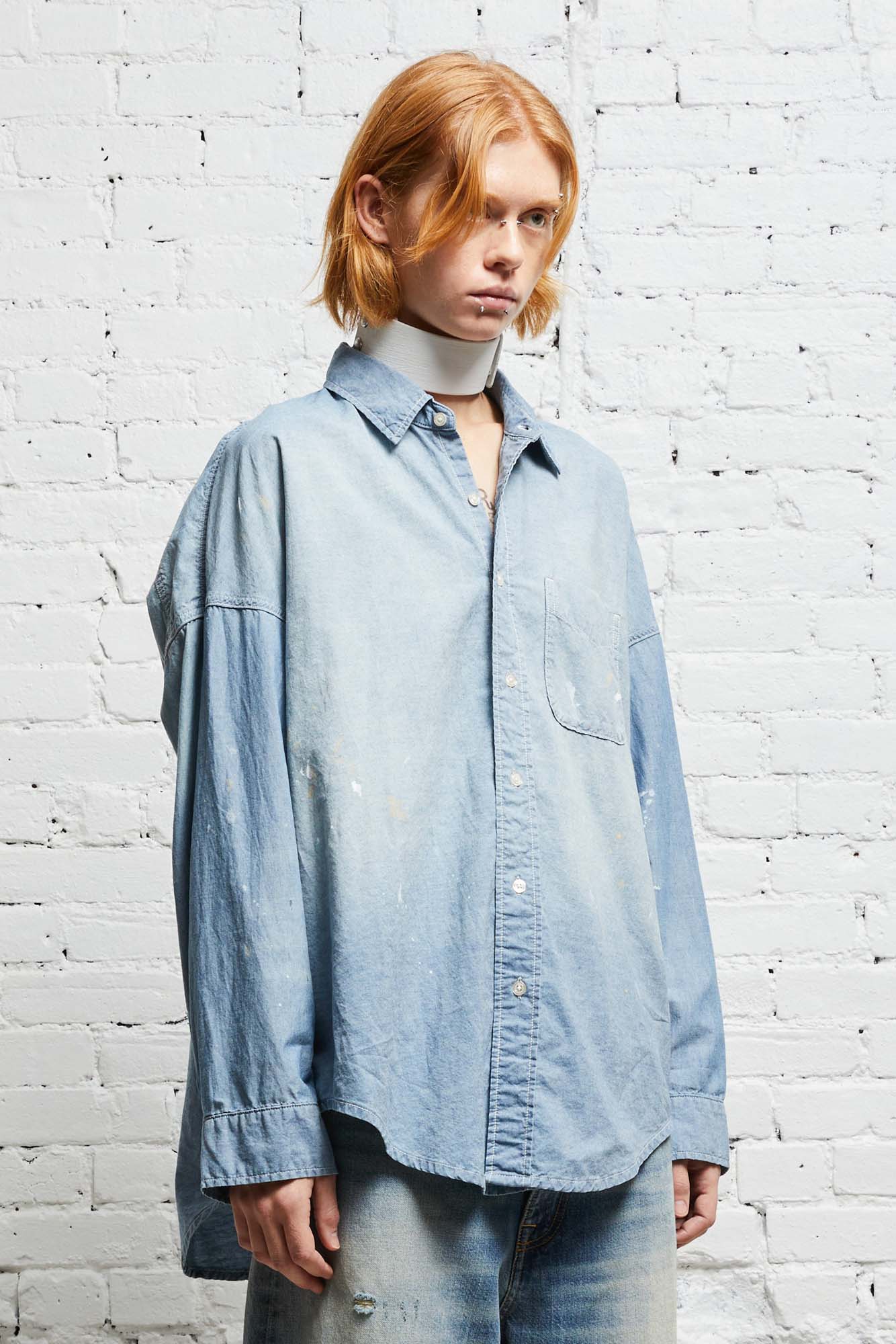 Long Sleeve Button-Up - Blue Chambray - R13