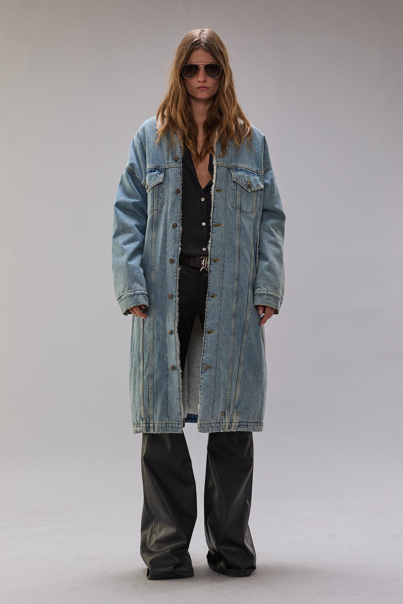 Lyle Trucker Coat - Slate Blue - R13