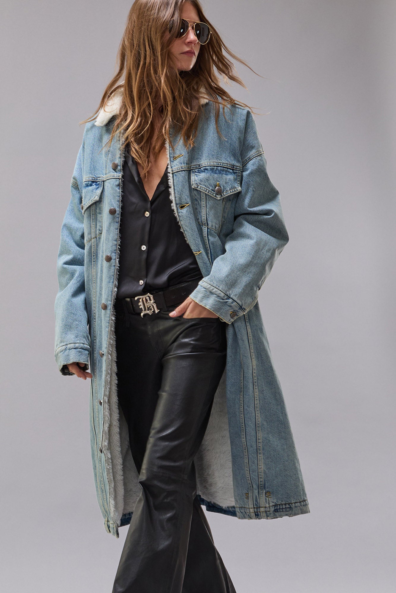 Lyle Trucker Coat - Slate Blue - R13