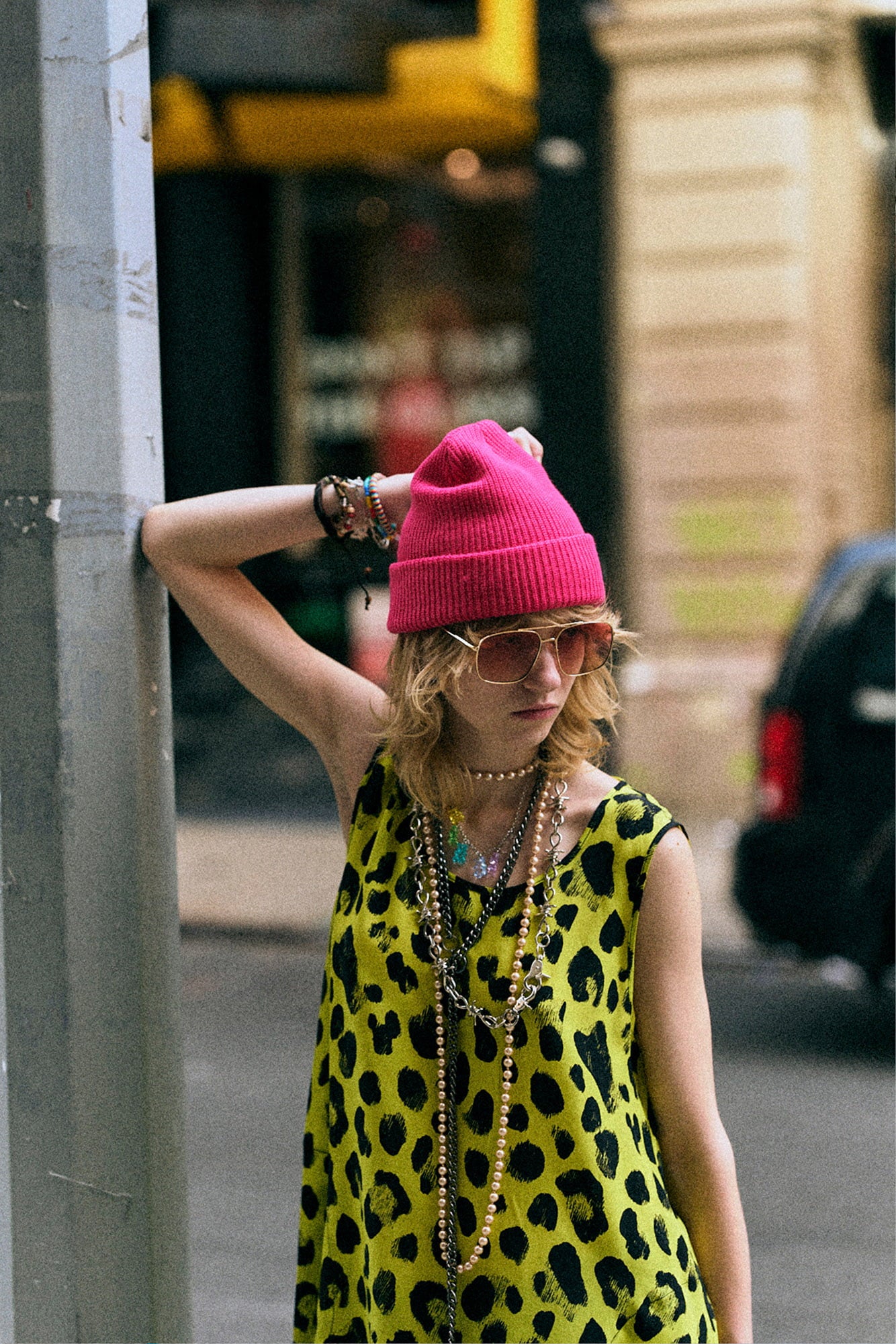 Mini Tank Slip - Yellow Cheetah Print - R13