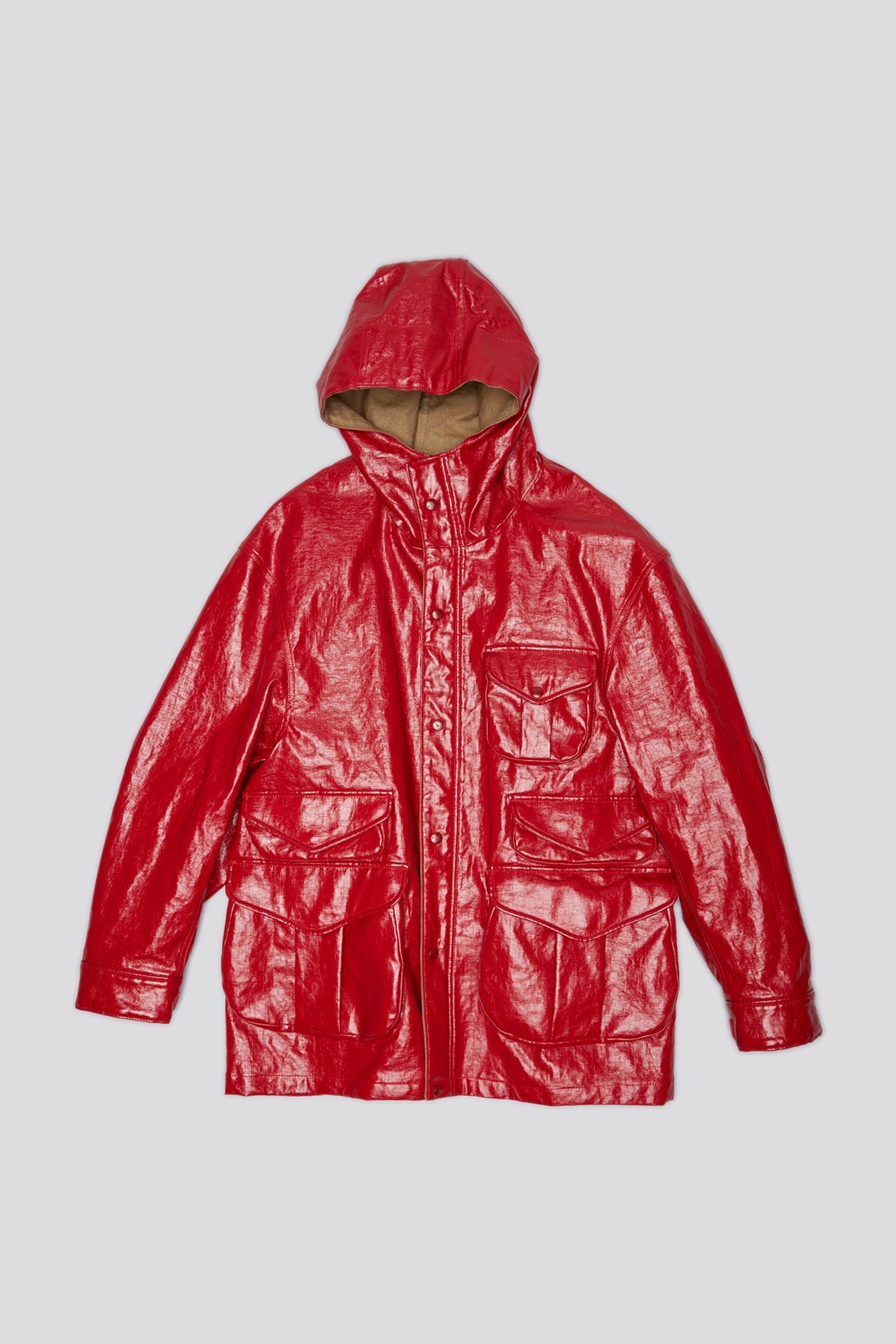 MULTIPOCKET PARKA - RED COAT - R13