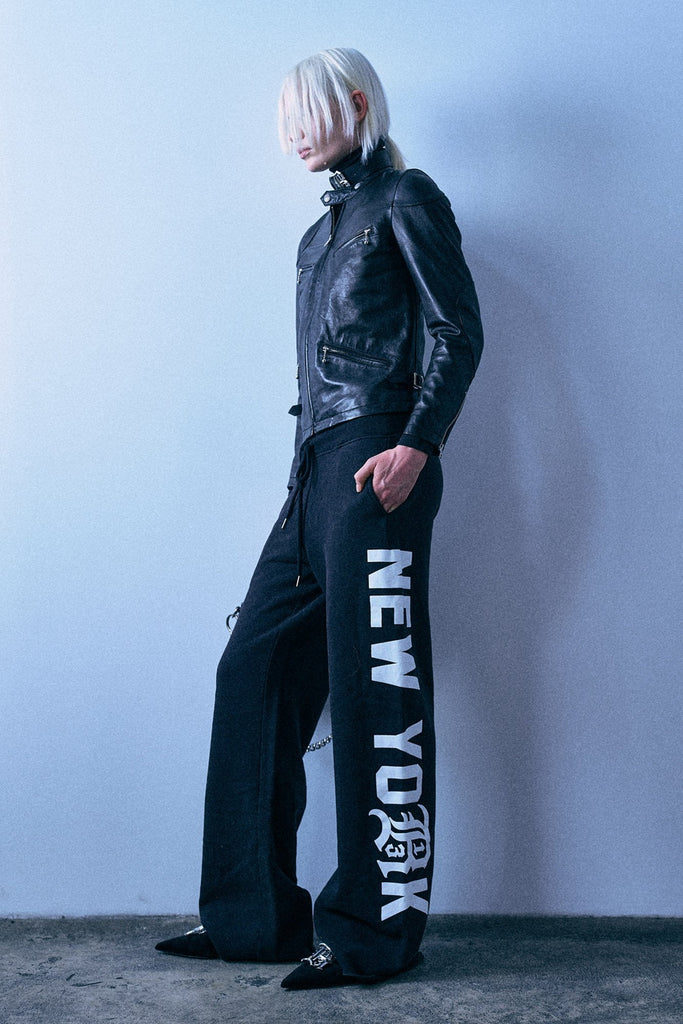 New York 13 Wide Leg Sweatpant - Black