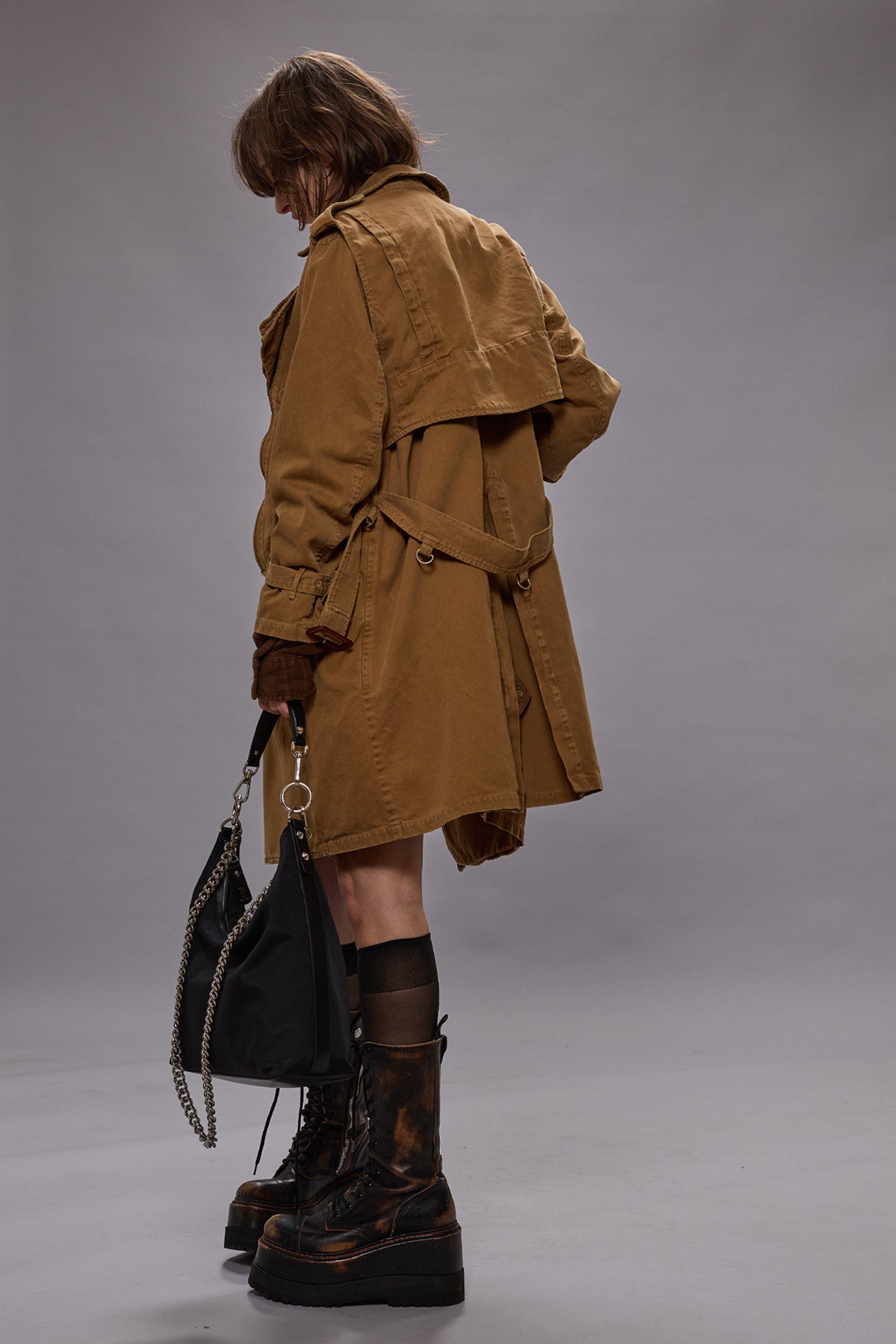 OVERLAY TRENCH - LIGHT BROWN - R13