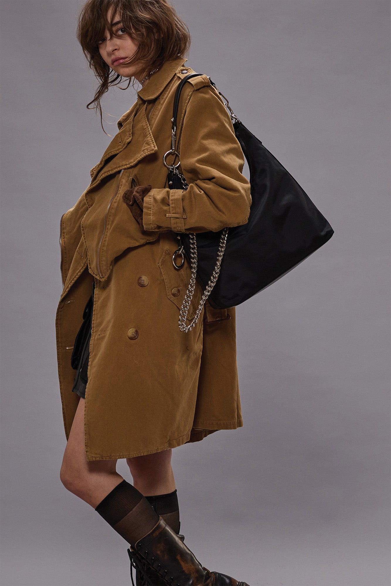 OVERLAY TRENCH - LIGHT BROWN - R13