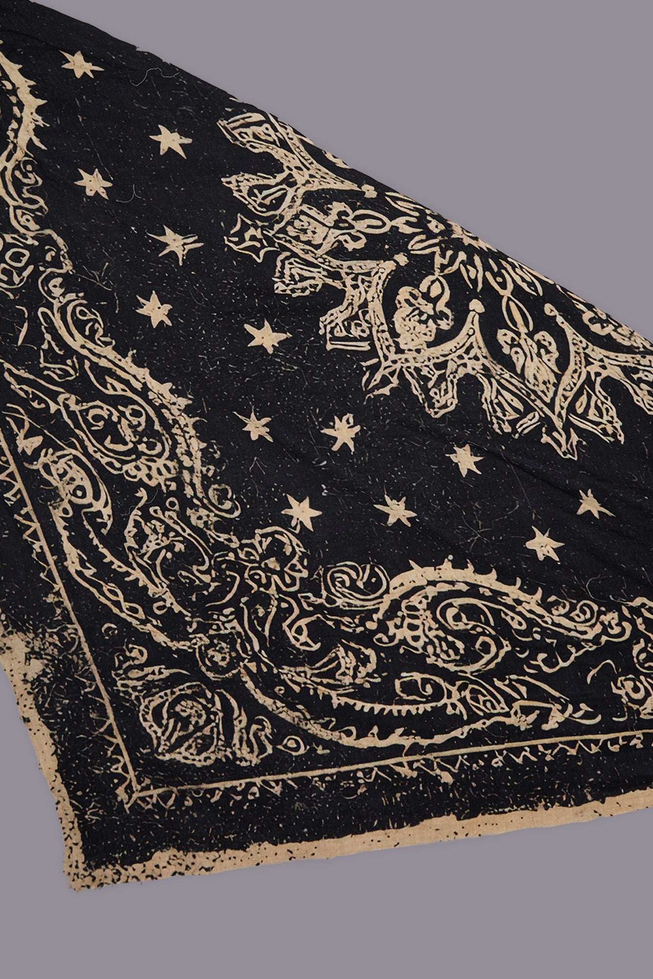 OVERSIZED BANDANA SCARF - BLACK - R13