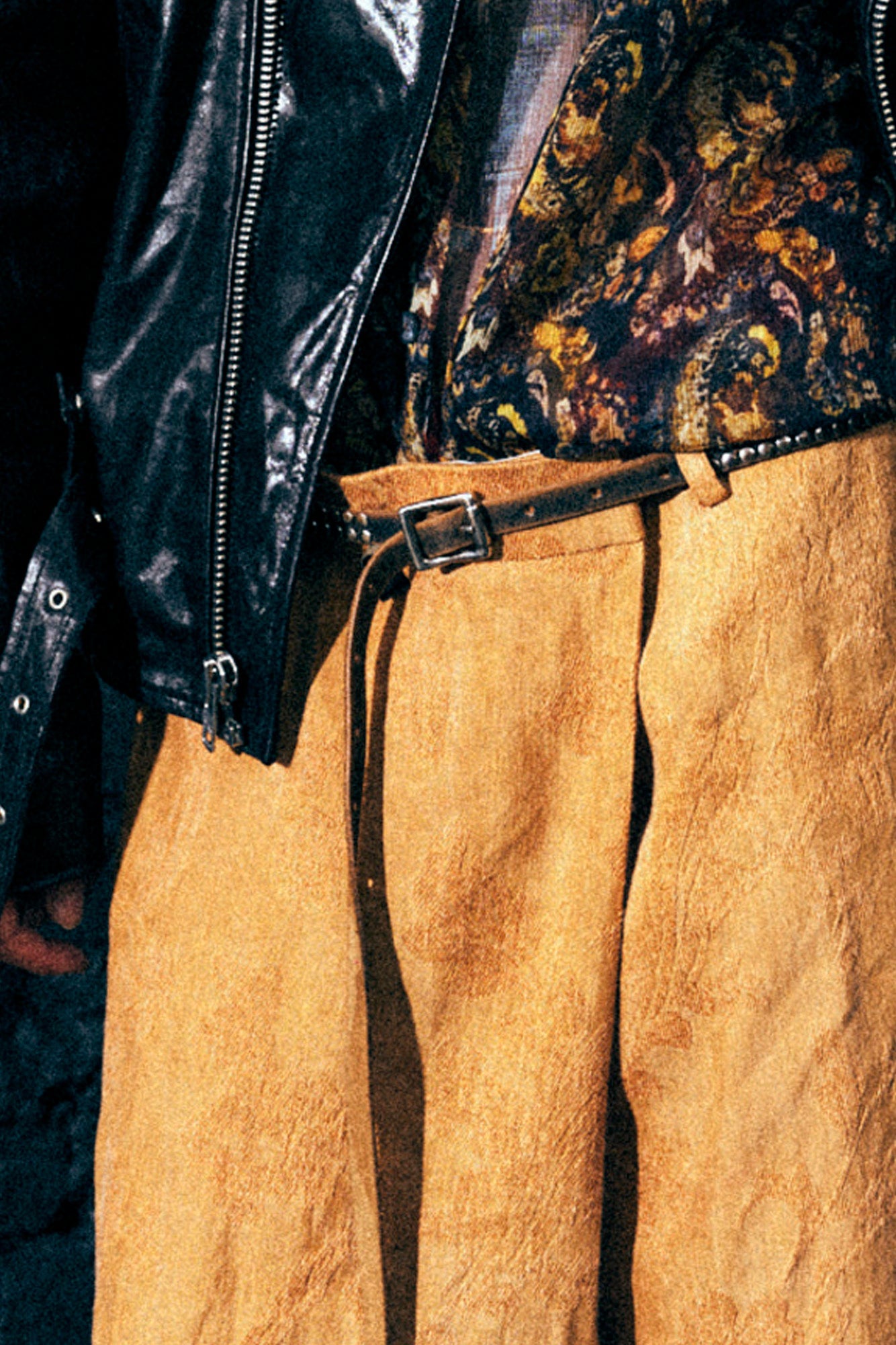 OVERSIZED CROSSOVER PANT - ORANGE FLORAL - R13