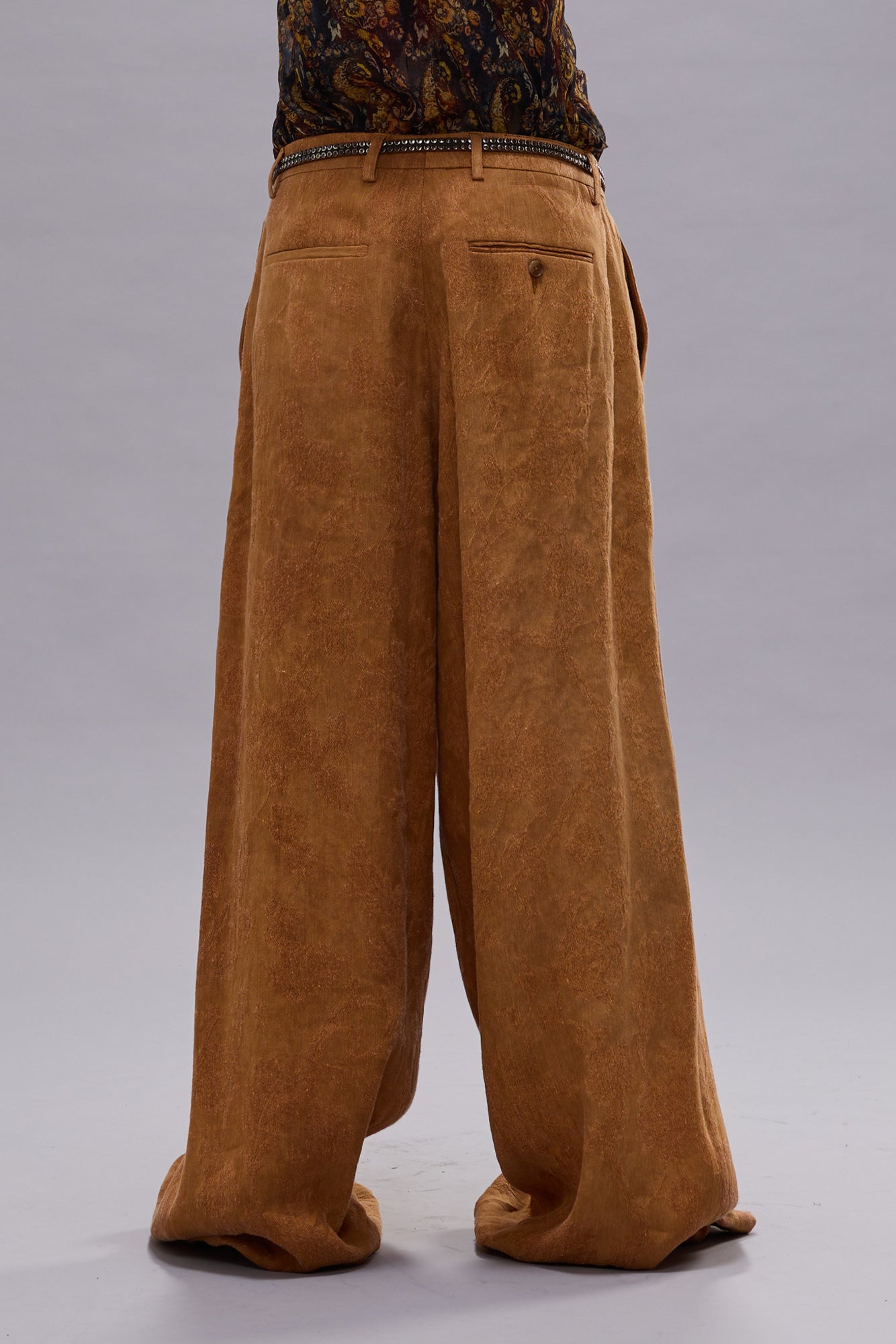 OVERSIZED CROSSOVER PANT - ORANGE FLORAL - R13