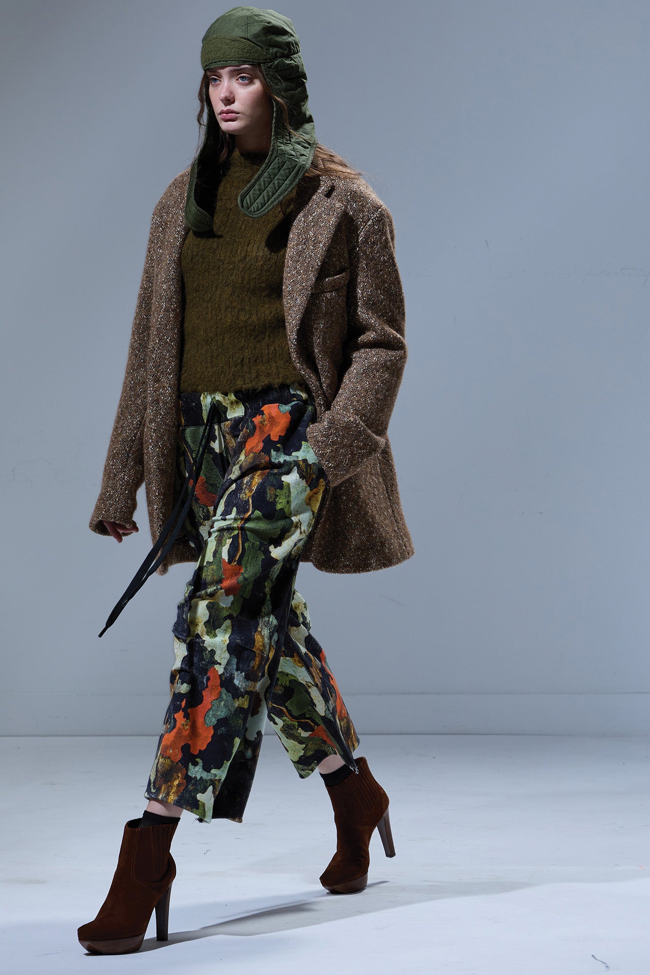 OVERSIZED RAGGED BLAZER - DARK CAMEL BROWN - R13