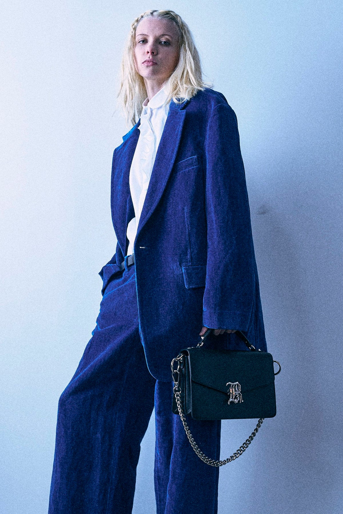 Oversized Ragged Blazer - Deep Blue - R13