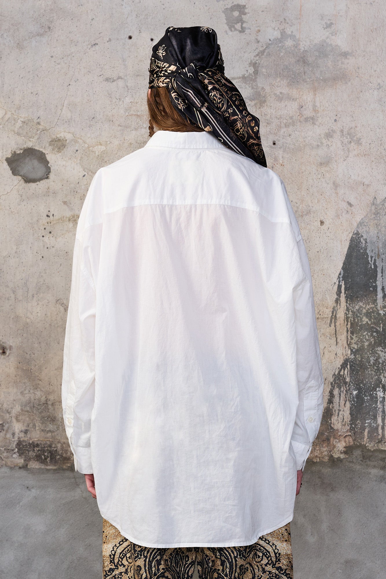 PINTUCK DROP NECK SHIRT - WHITE - R13
