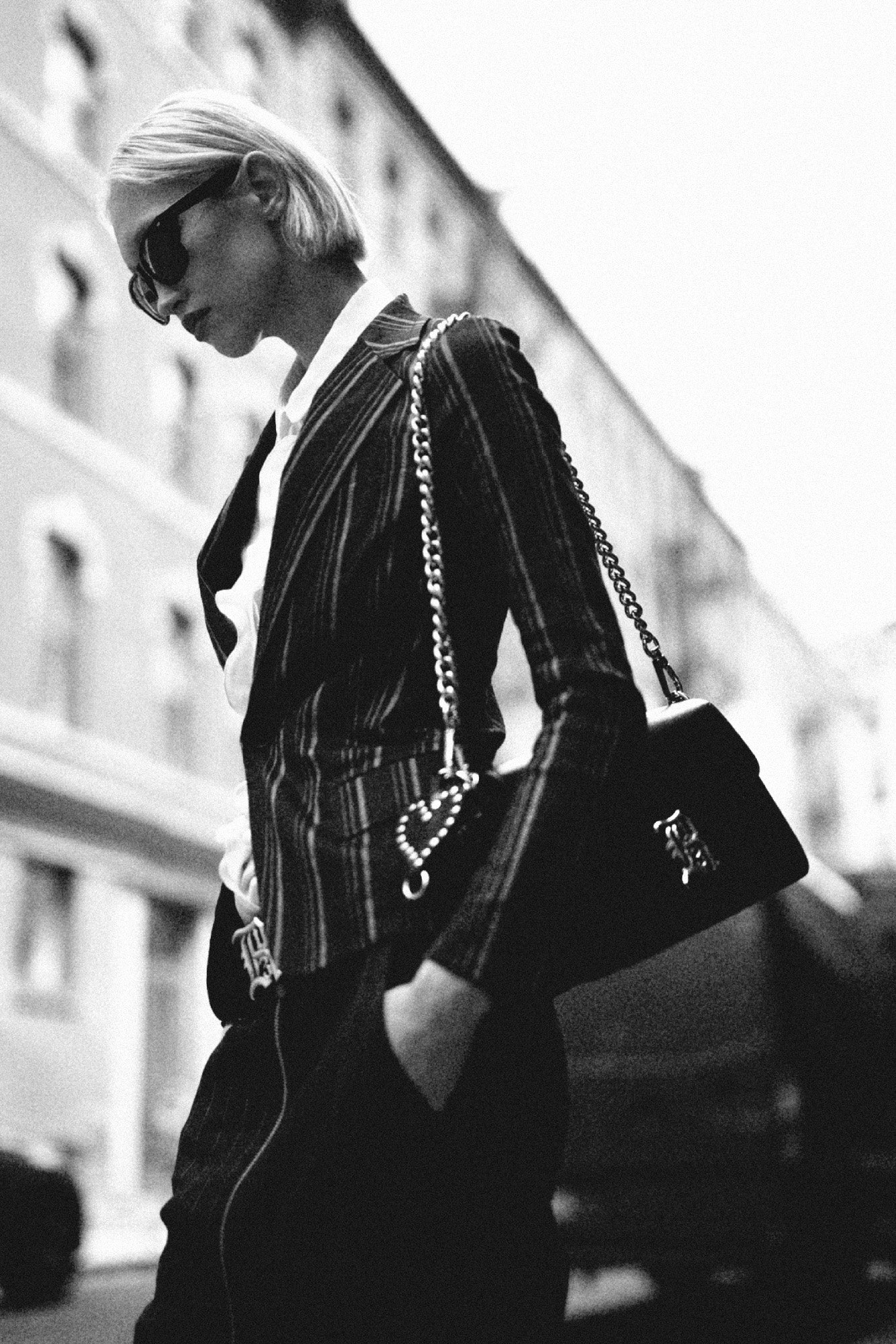 R13 MONOGRAM BAG - BLACK - R13