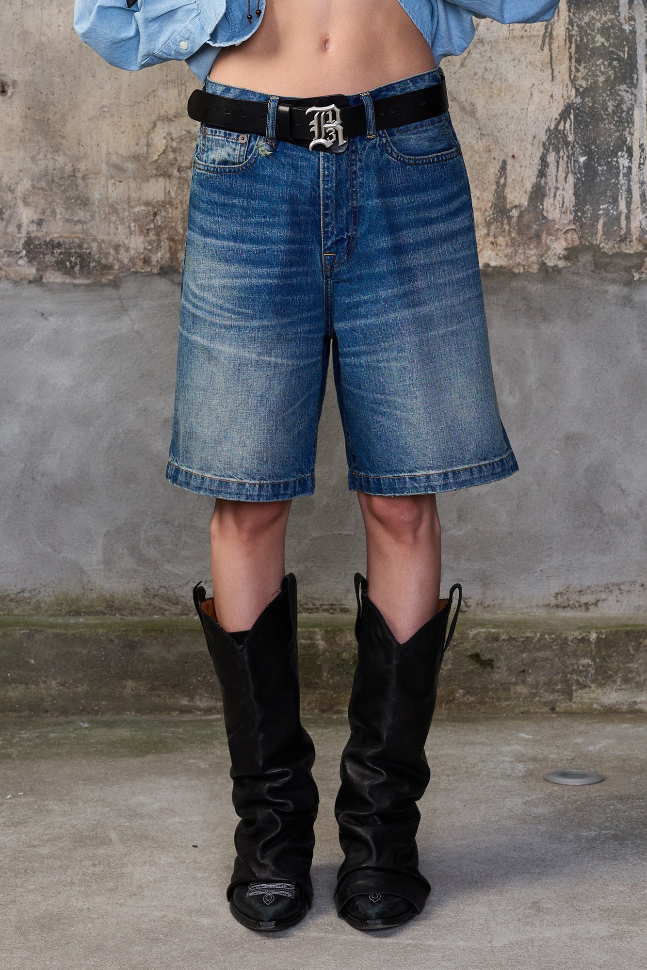 RELAXED BERMUDA SHORT - DEPOT BLUE - R13