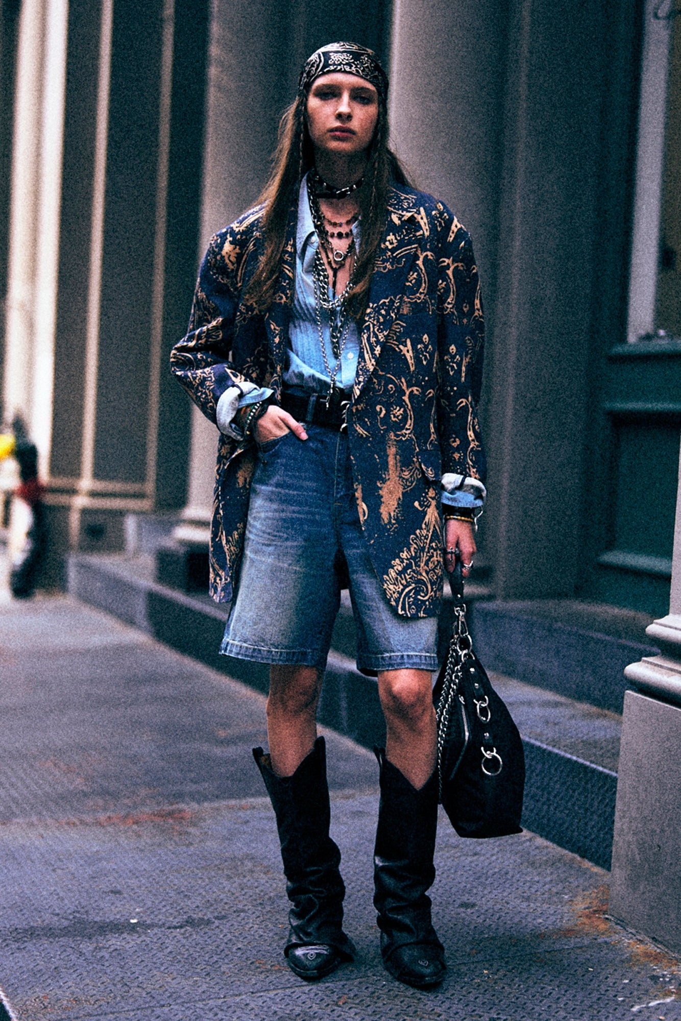 RELAXED BERMUDA SHORT - DEPOT BLUE