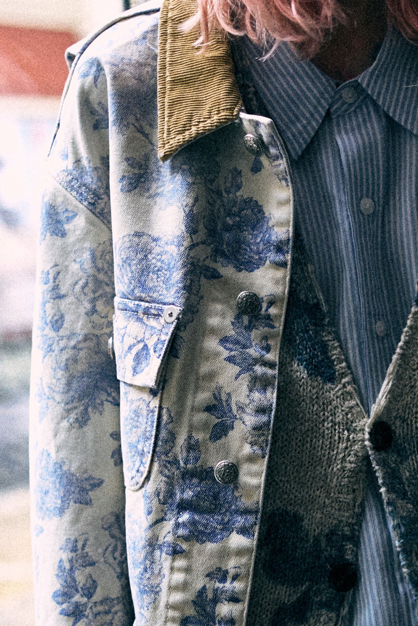 Relaxed Chore Jacket - Dust Bloom Indigo - R13
