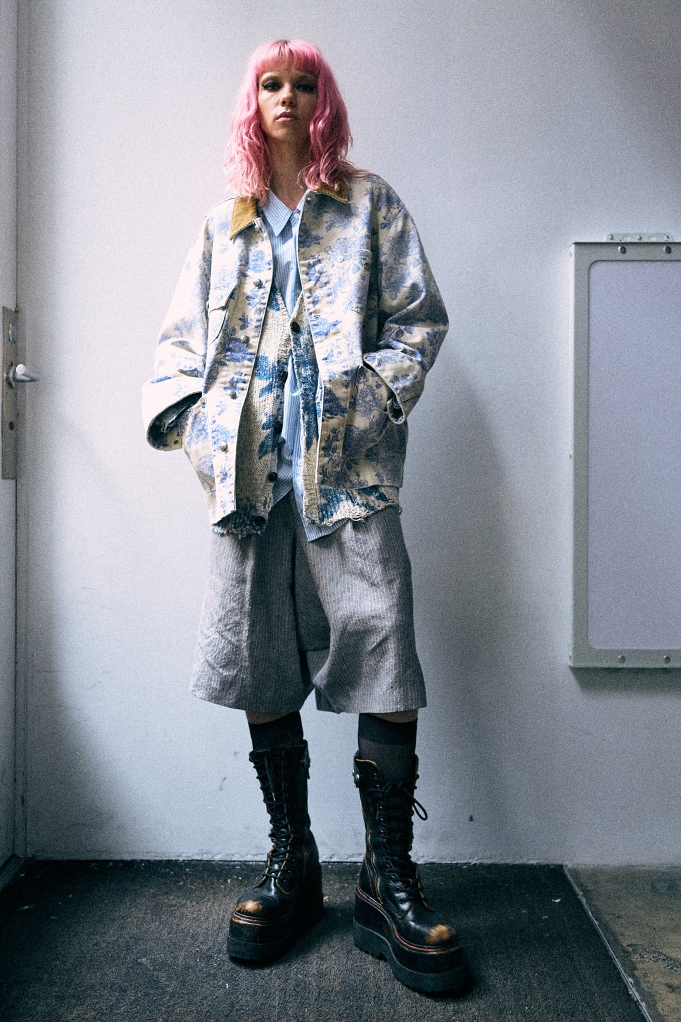 Relaxed Chore Jacket - Dust Bloom Indigo - R13