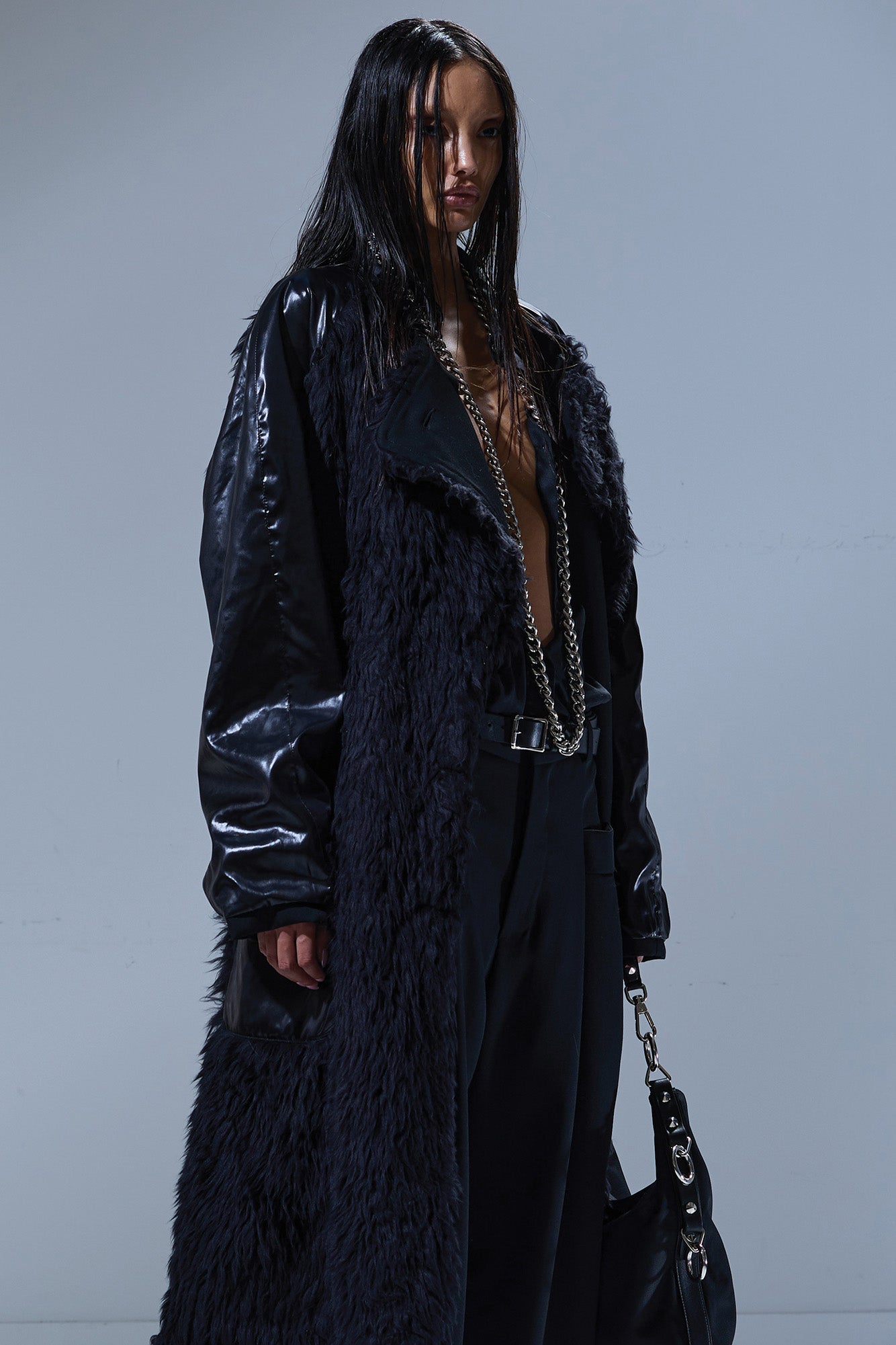 REVERSIBLE TRENCH LINER - BLACK - R13