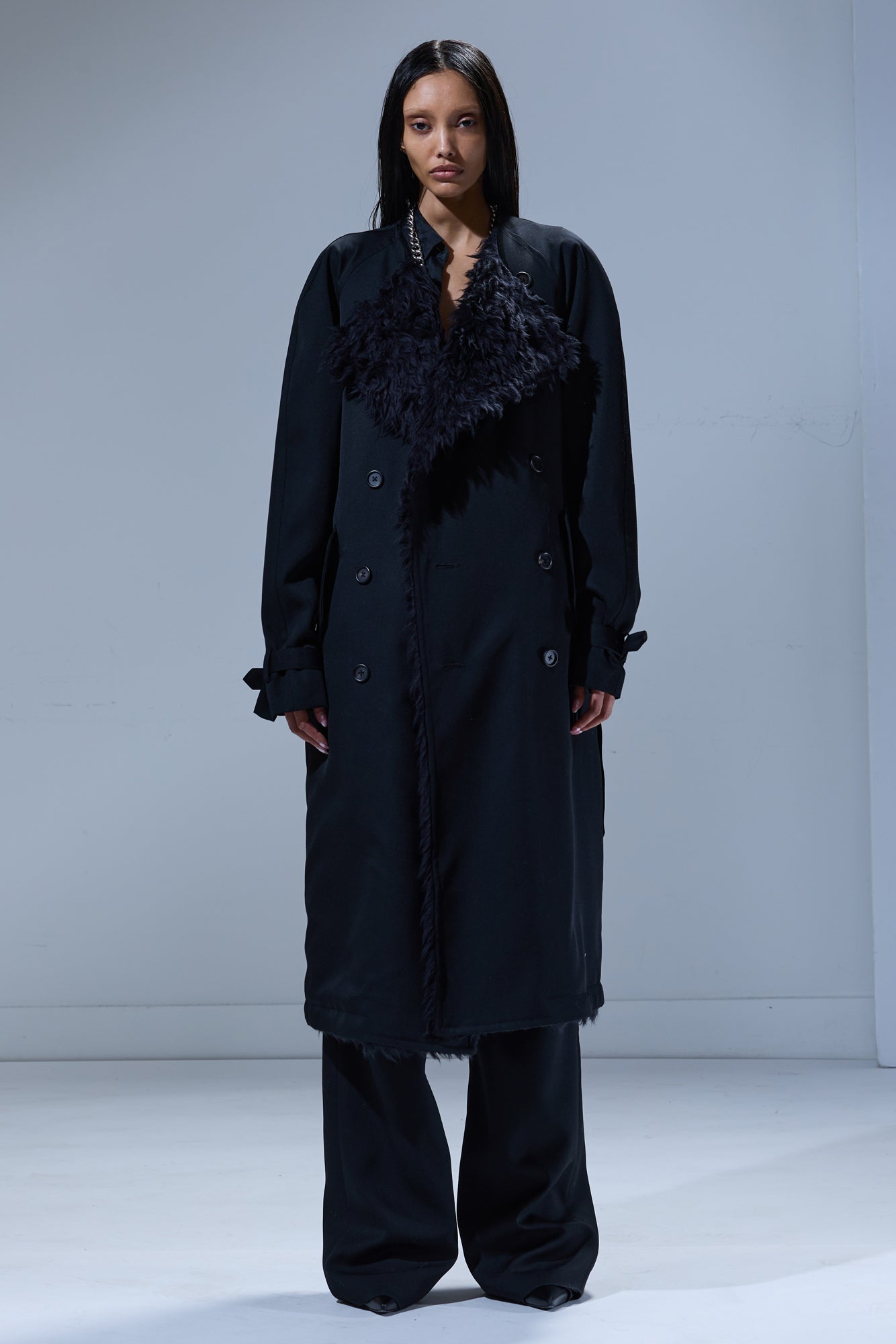 REVERSIBLE TRENCH LINER - BLACK - R13