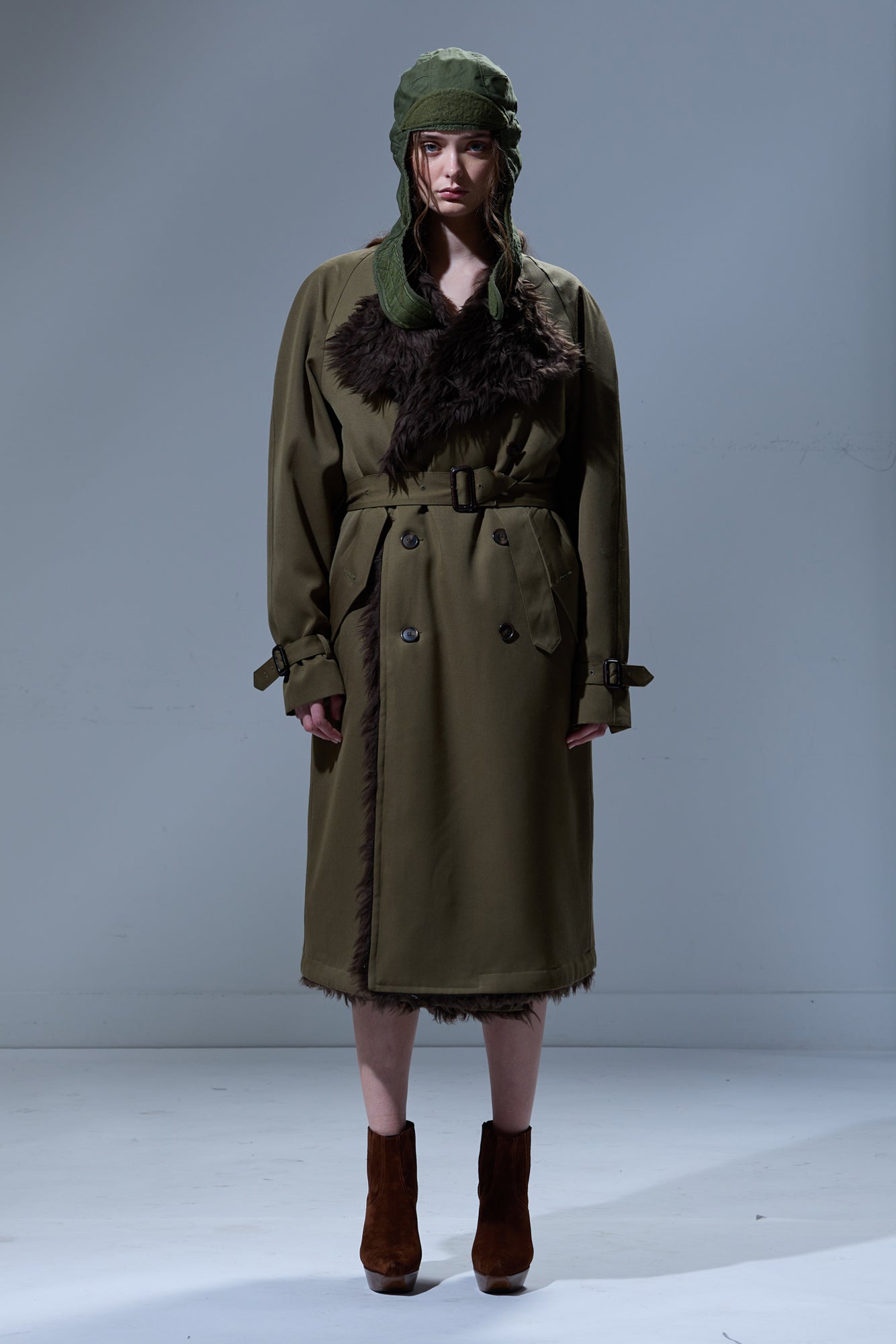 REVERSIBLE TRENCH LINER - BROWN - R13