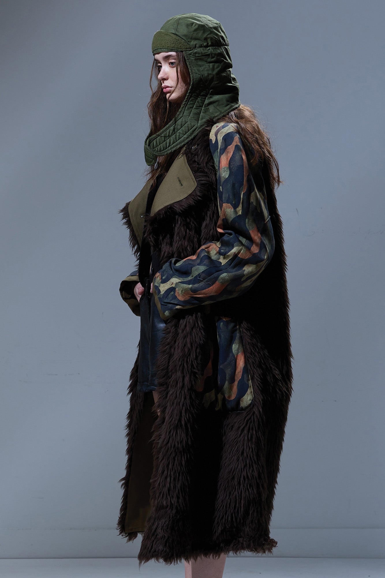 REVERSIBLE TRENCH LINER - BROWN - R13