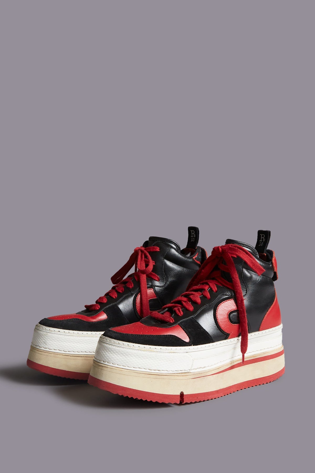 Red Leather Riot The Riot Leather High Top – R13