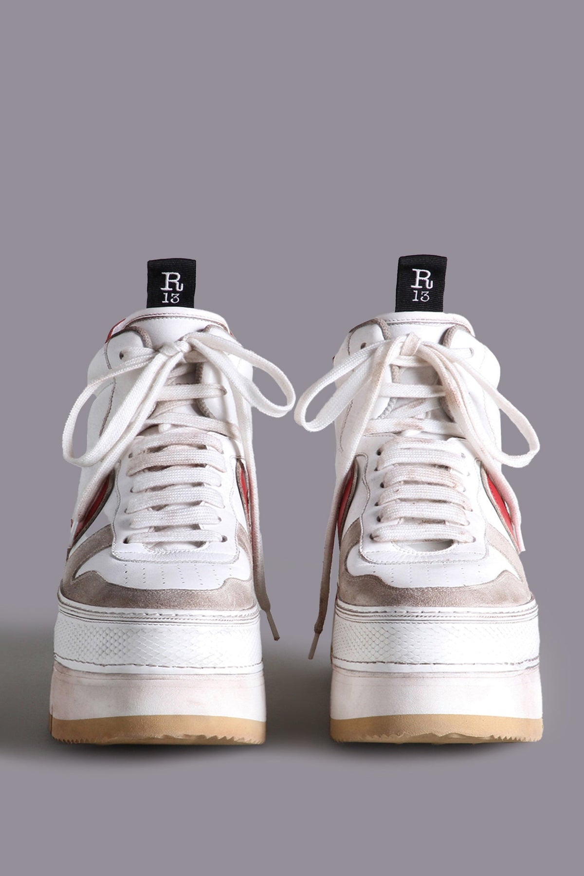 Red Leather Riot The Riot Leather High Top – R13