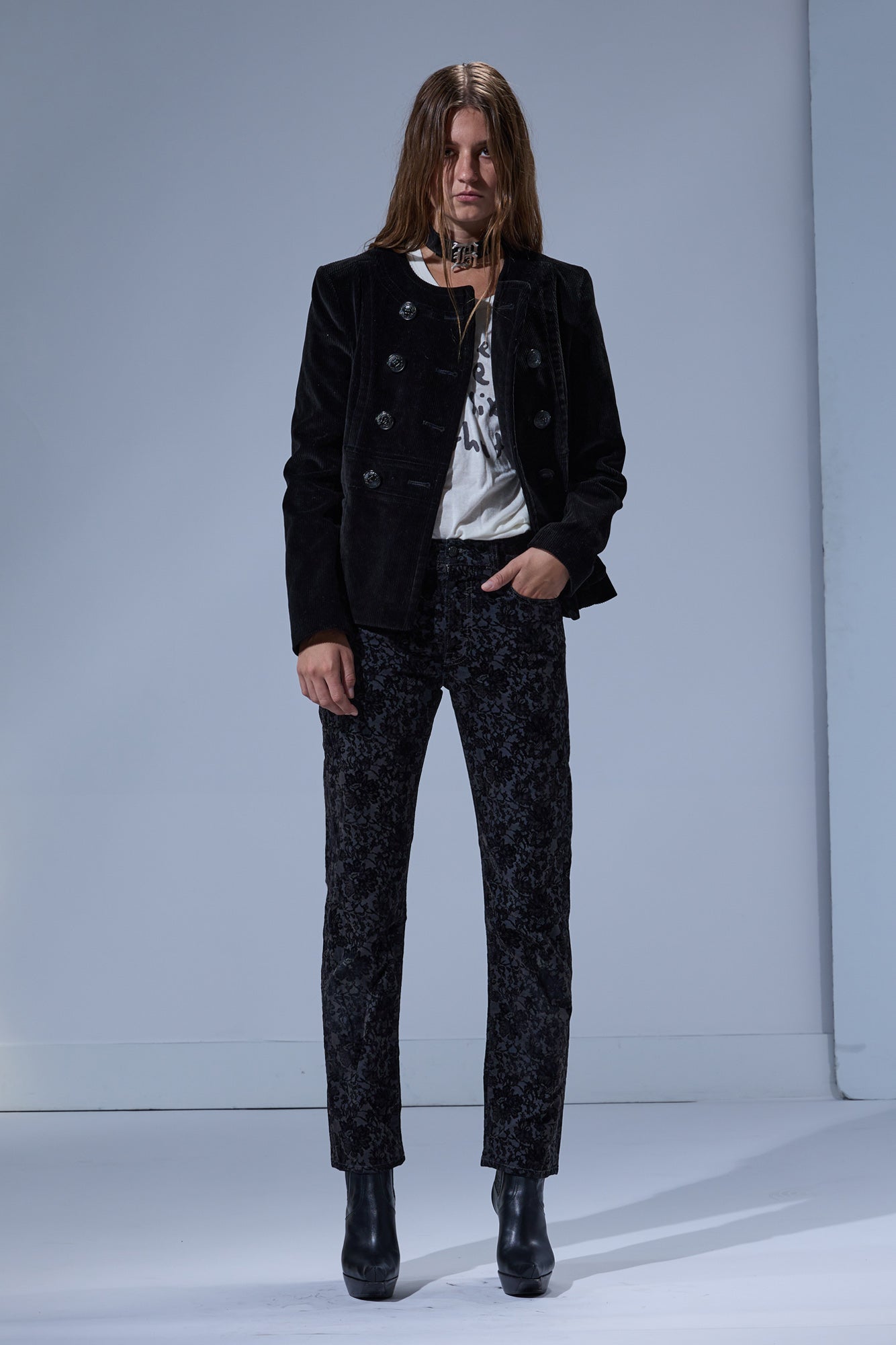 ROMEO JEAN - MIDNIGHT BLOOM BLACK - R13