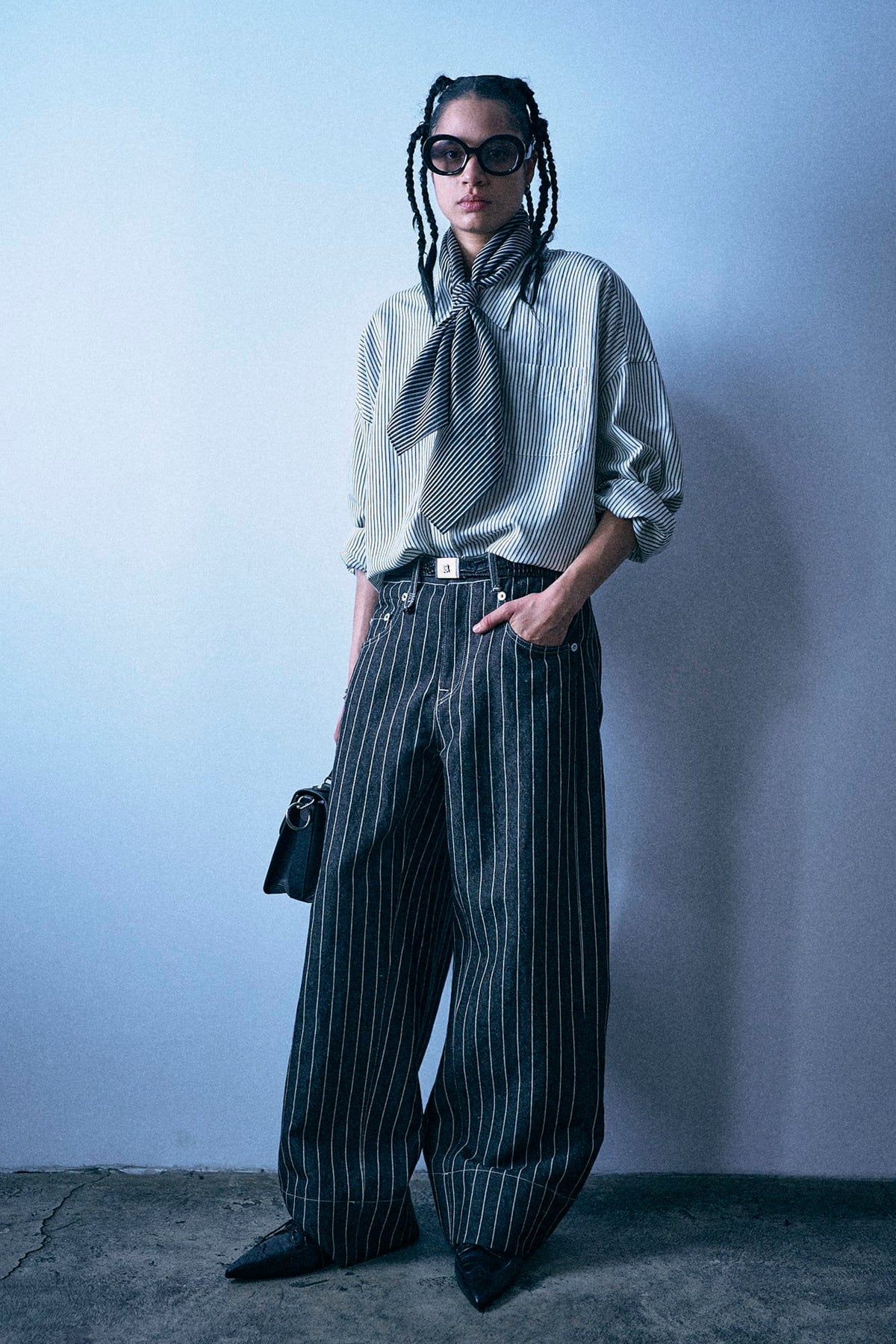 Roxanne Jean - Black Ecru Stripe - R13
