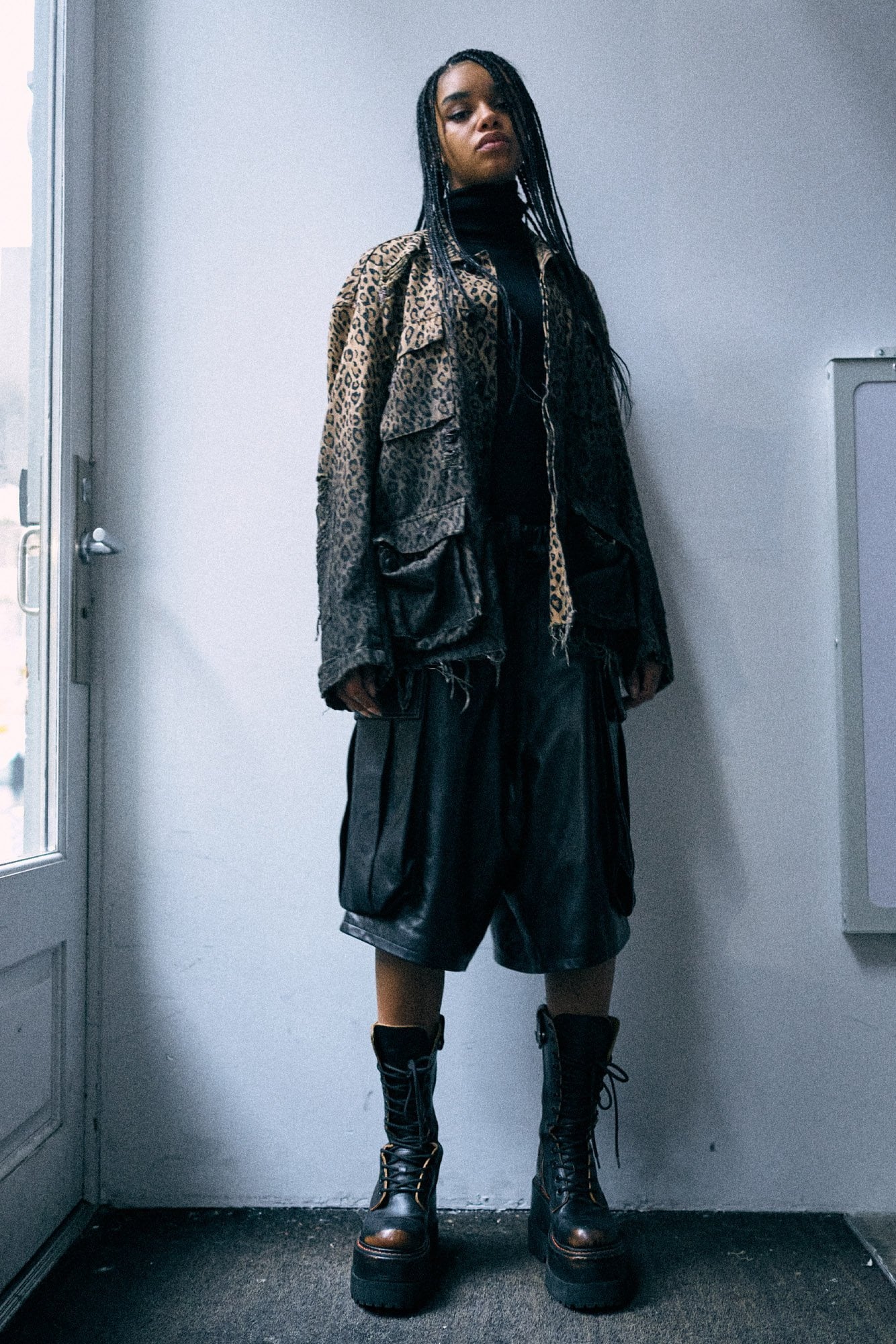 Shredded Abu Jacket - Brown Leopard - R13