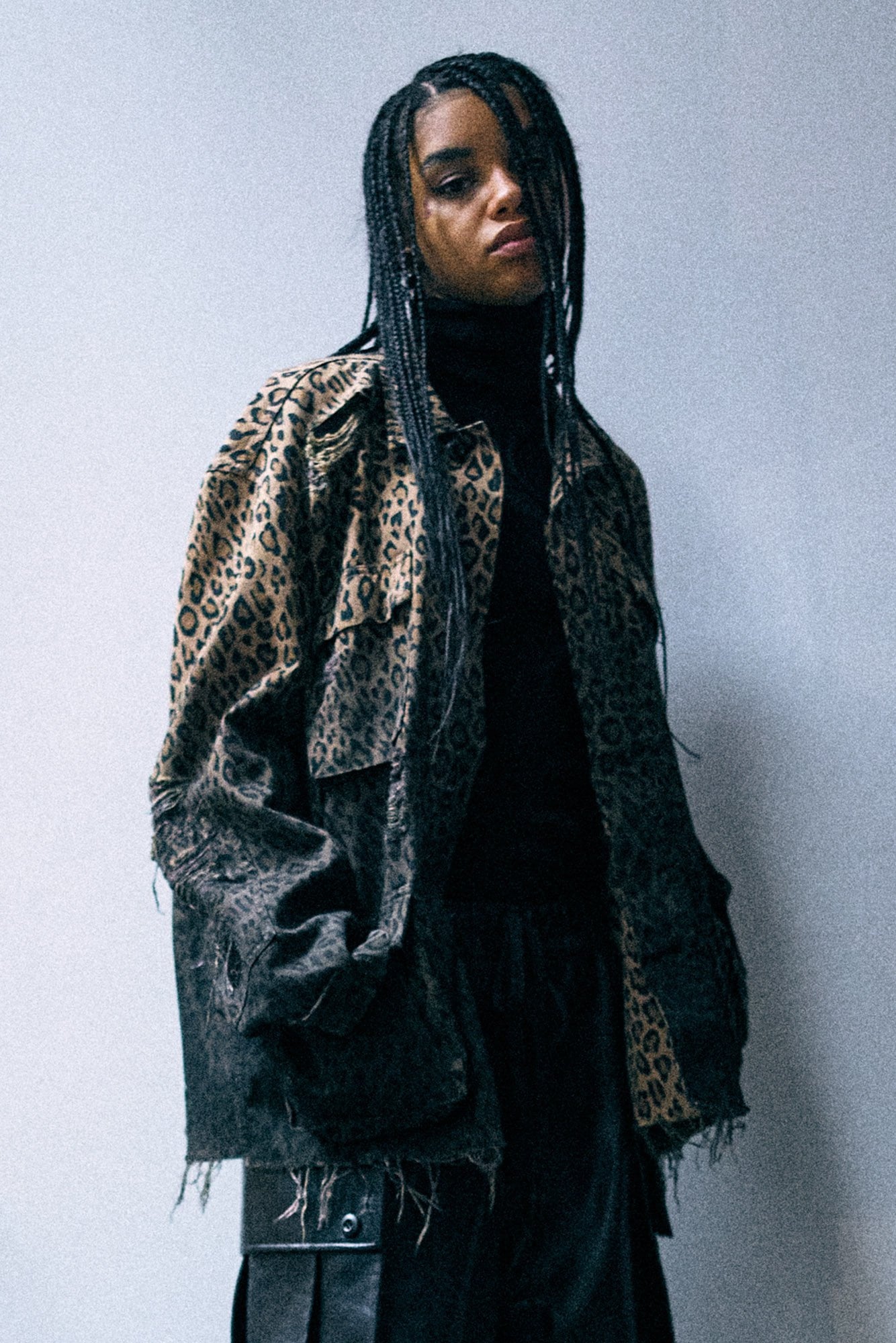 Shredded Abu Jacket - Brown Leopard - R13