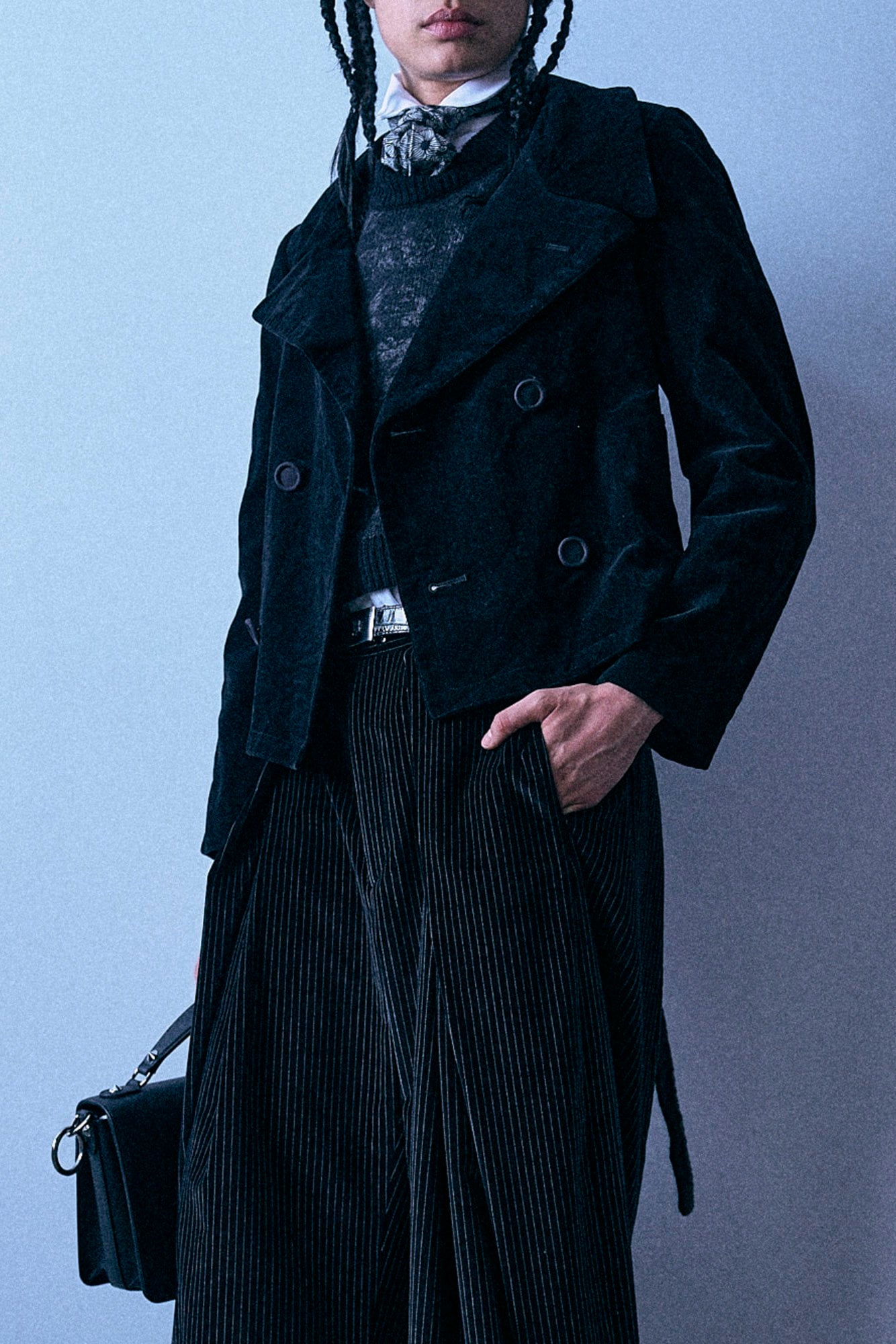 Shrunken Trench - Black