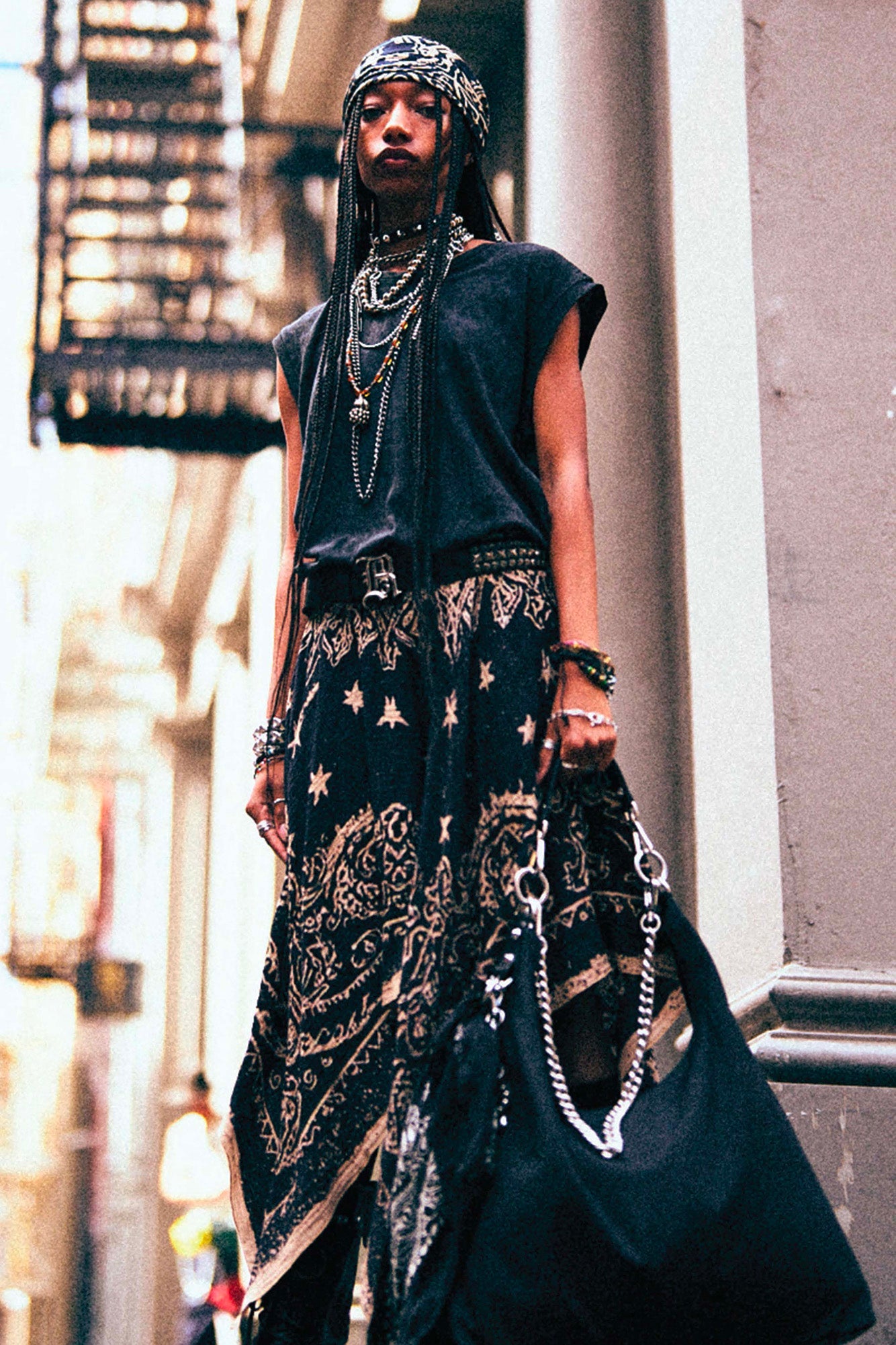 SLEEVELESS T - DARK ACID GREY - R13