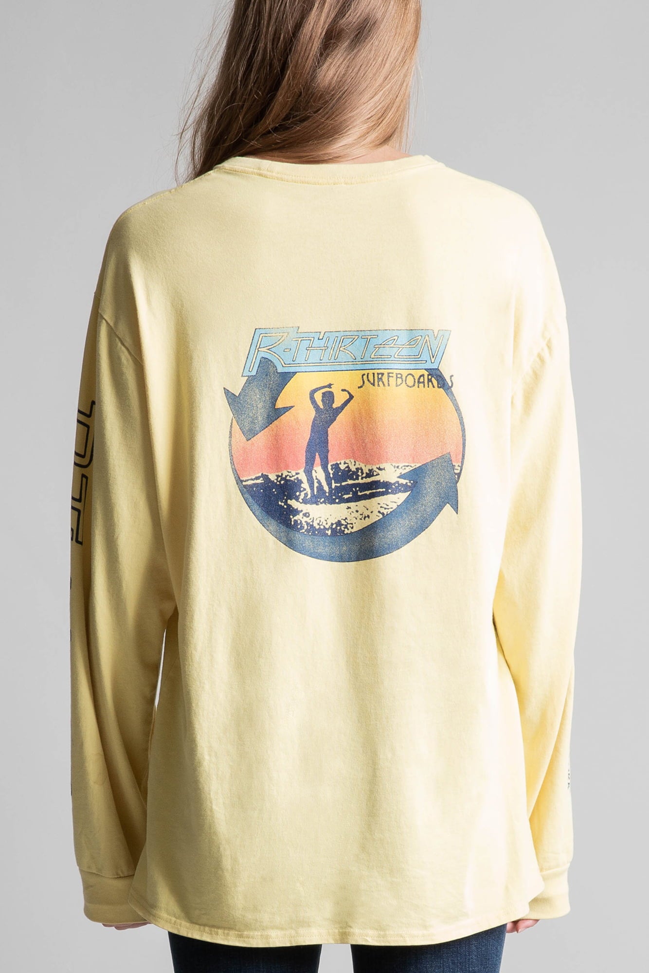 Sunset Surf L/S T - Vintage Yellow - R13