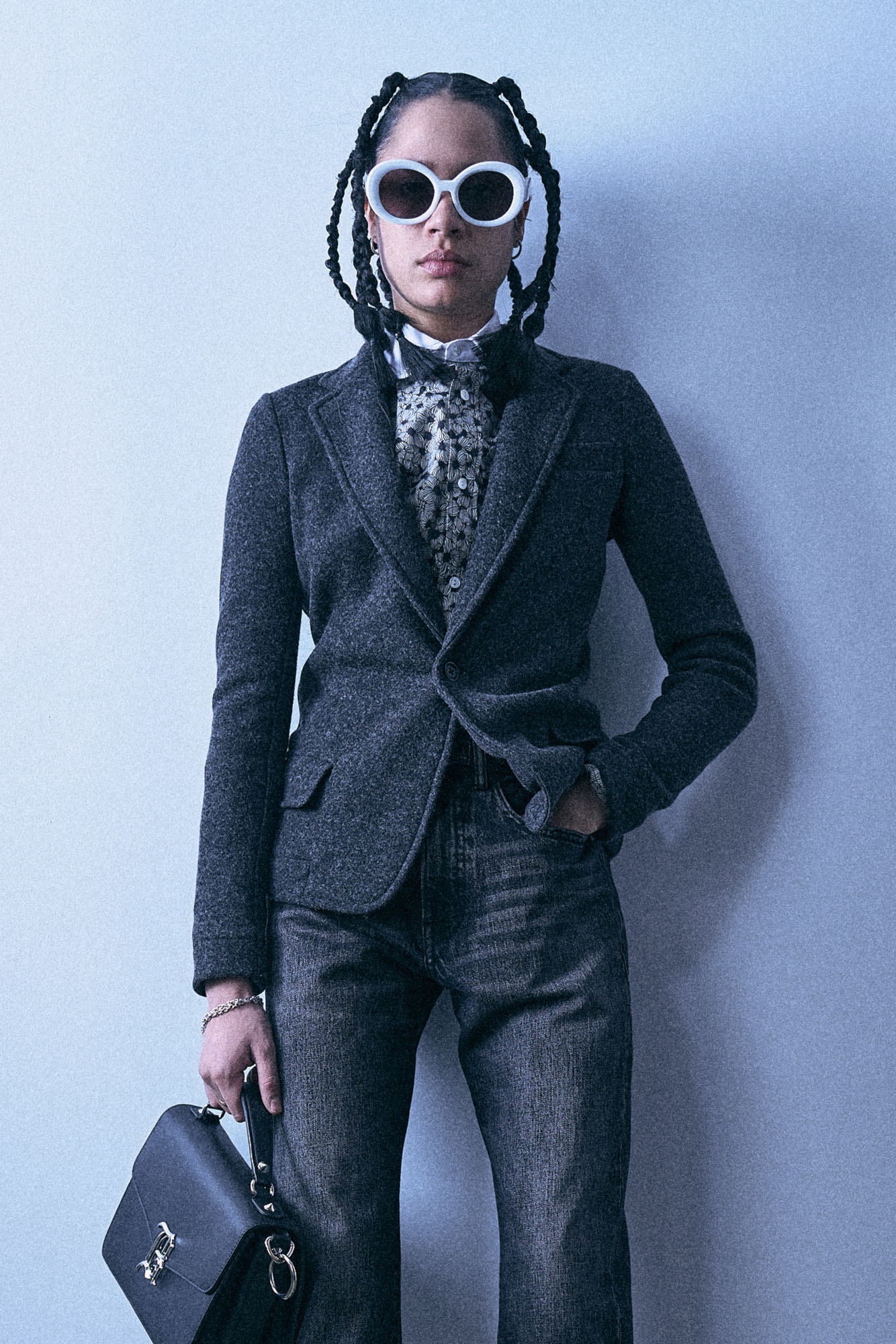 Super Shrunken Blazer - Charcoal Grey