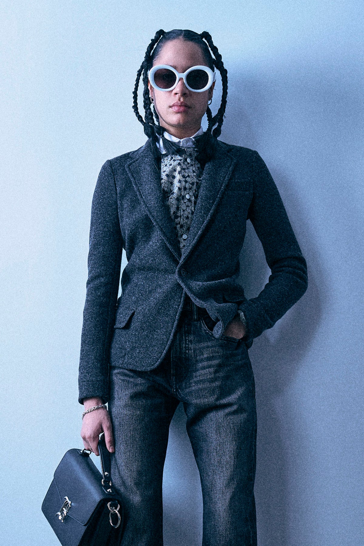 Super Shrunken Blazer - Charcoal Grey - R13