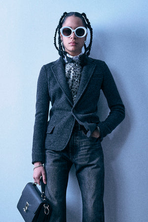 Super Shrunken Blazer - Charcoal Grey - R13