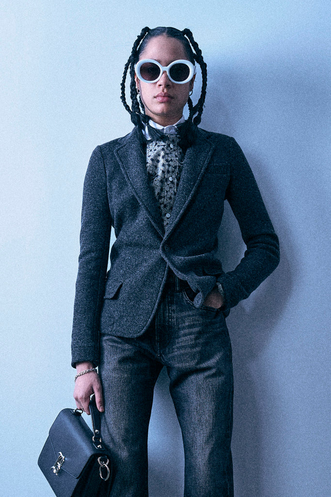 Super Shrunken Blazer - Charcoal Grey