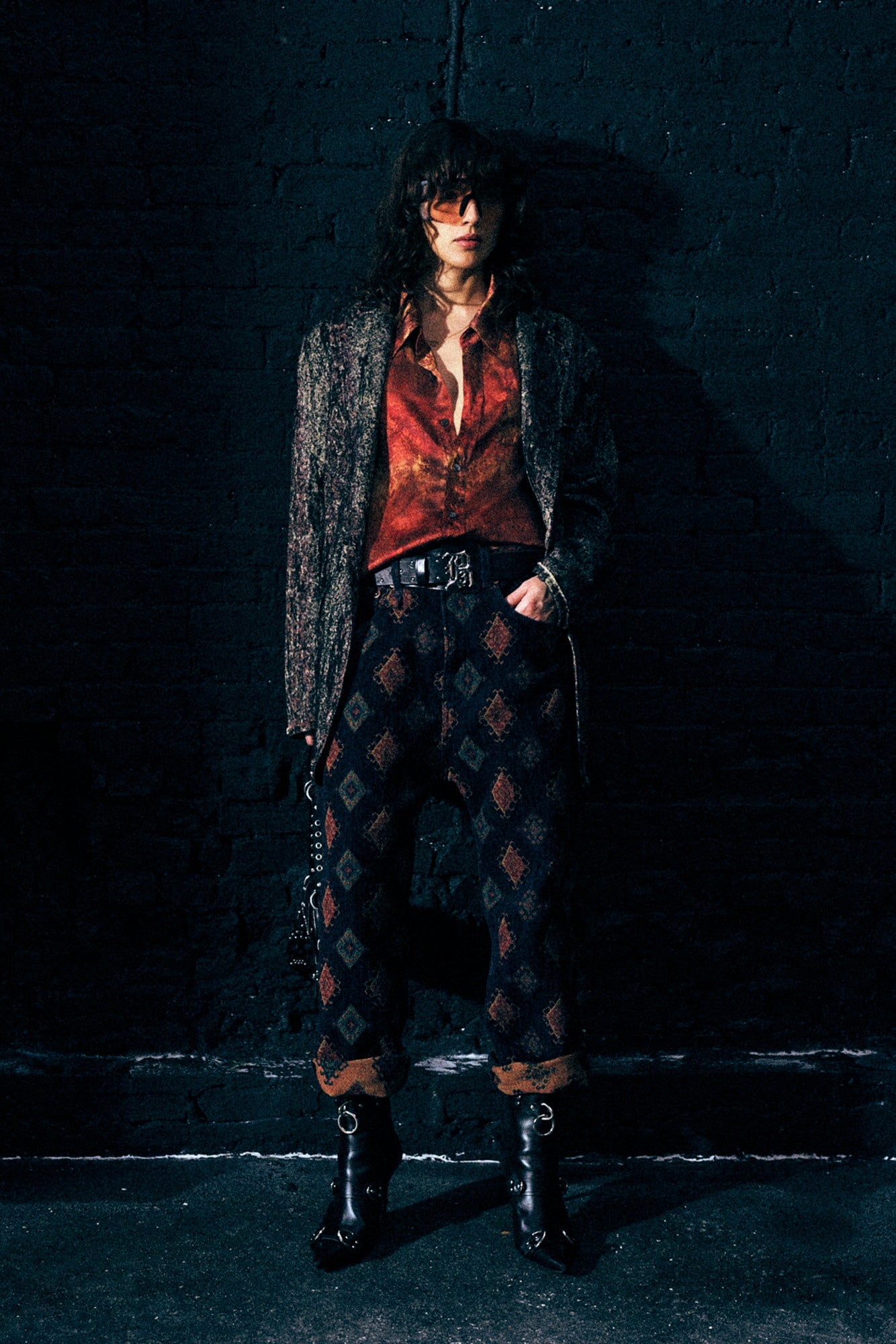 TAILORED DROP - NAVY BLUE JACQUARD