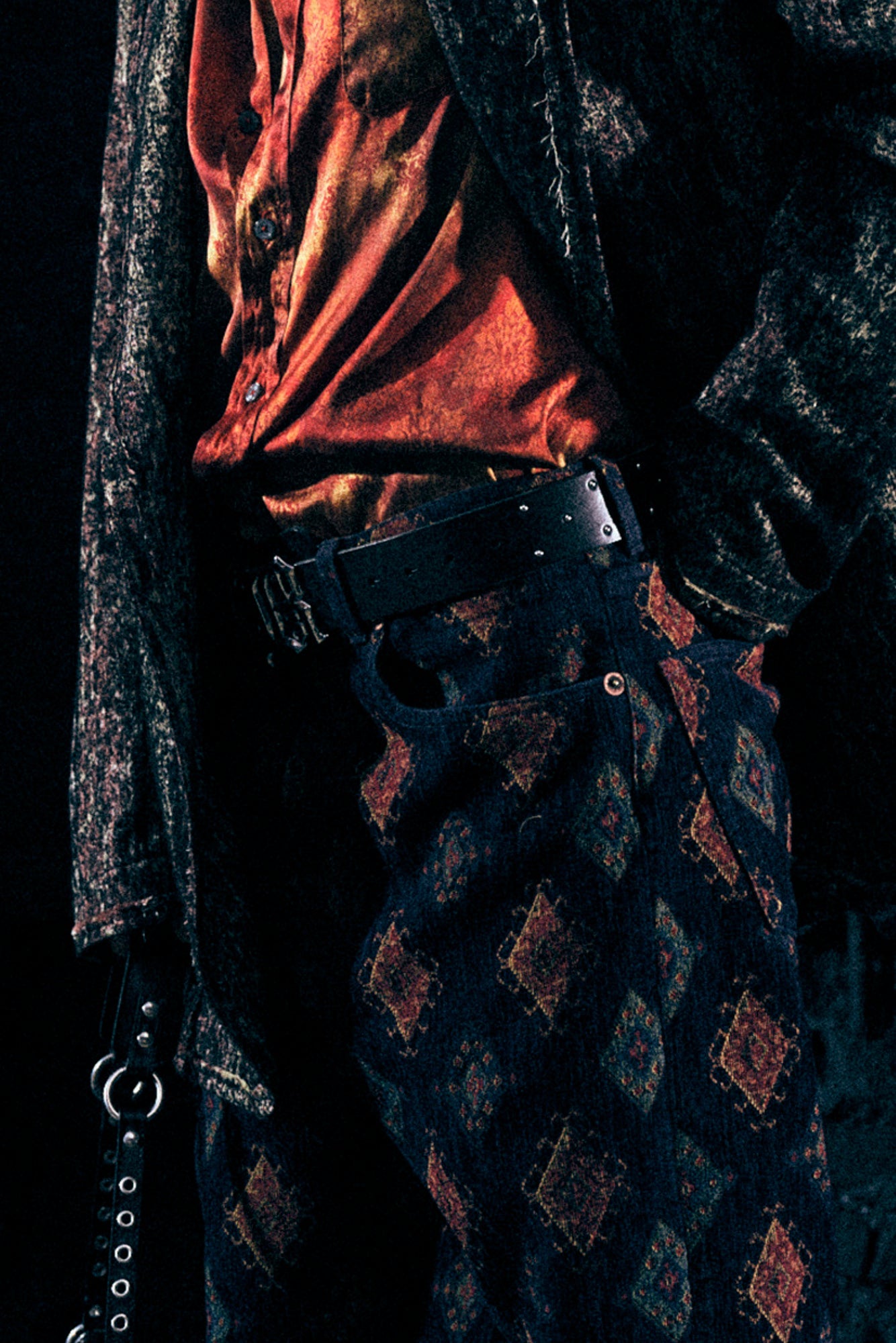 TAILORED DROP - NAVY BLUE JACQUARD - R13