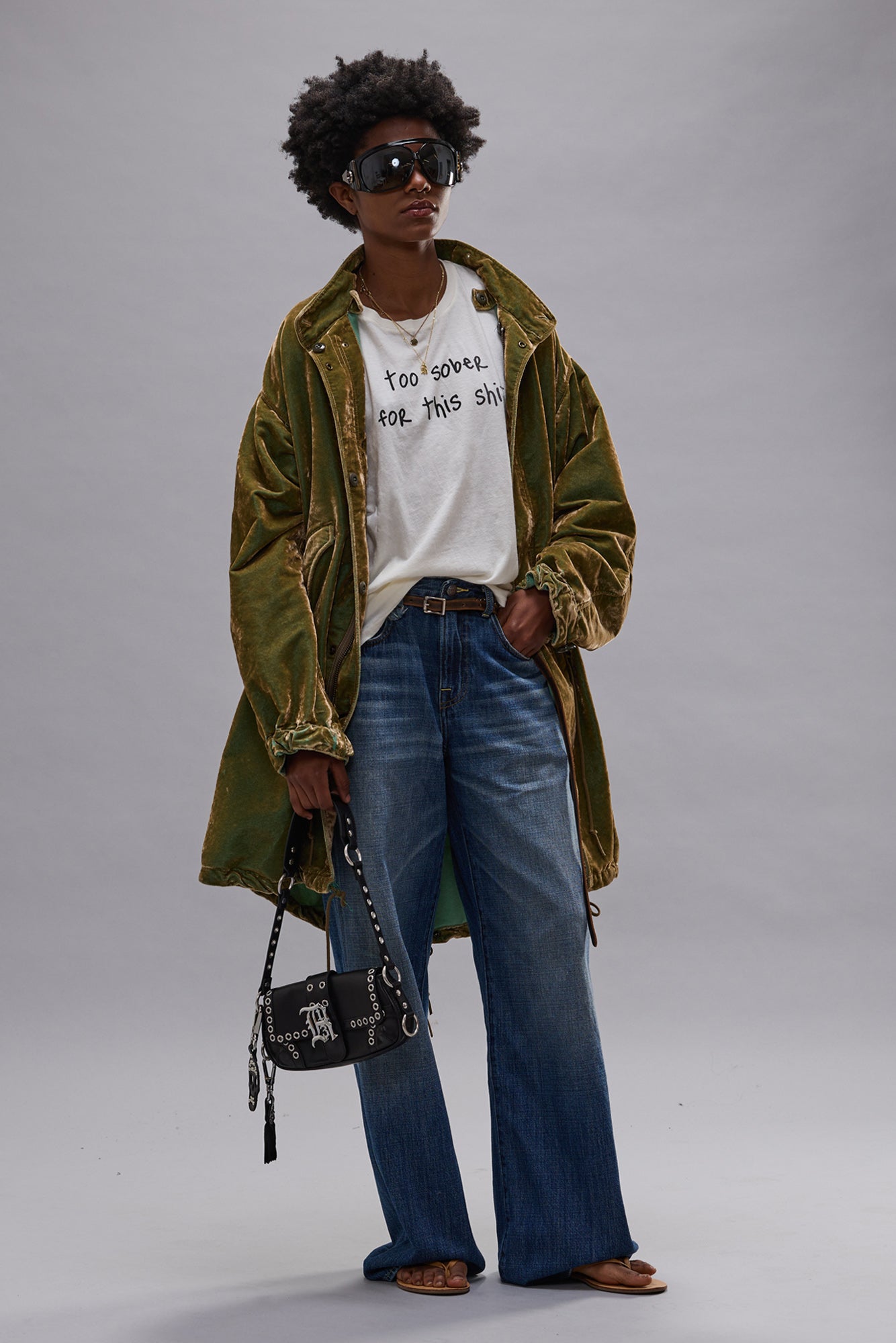 TOO SOBER BOY T - ECRU WHITE - R13