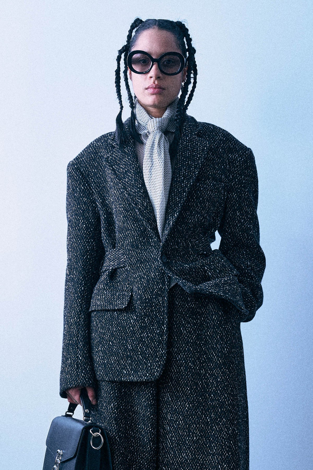 Trench Vent Blazer - Marled Black - R13