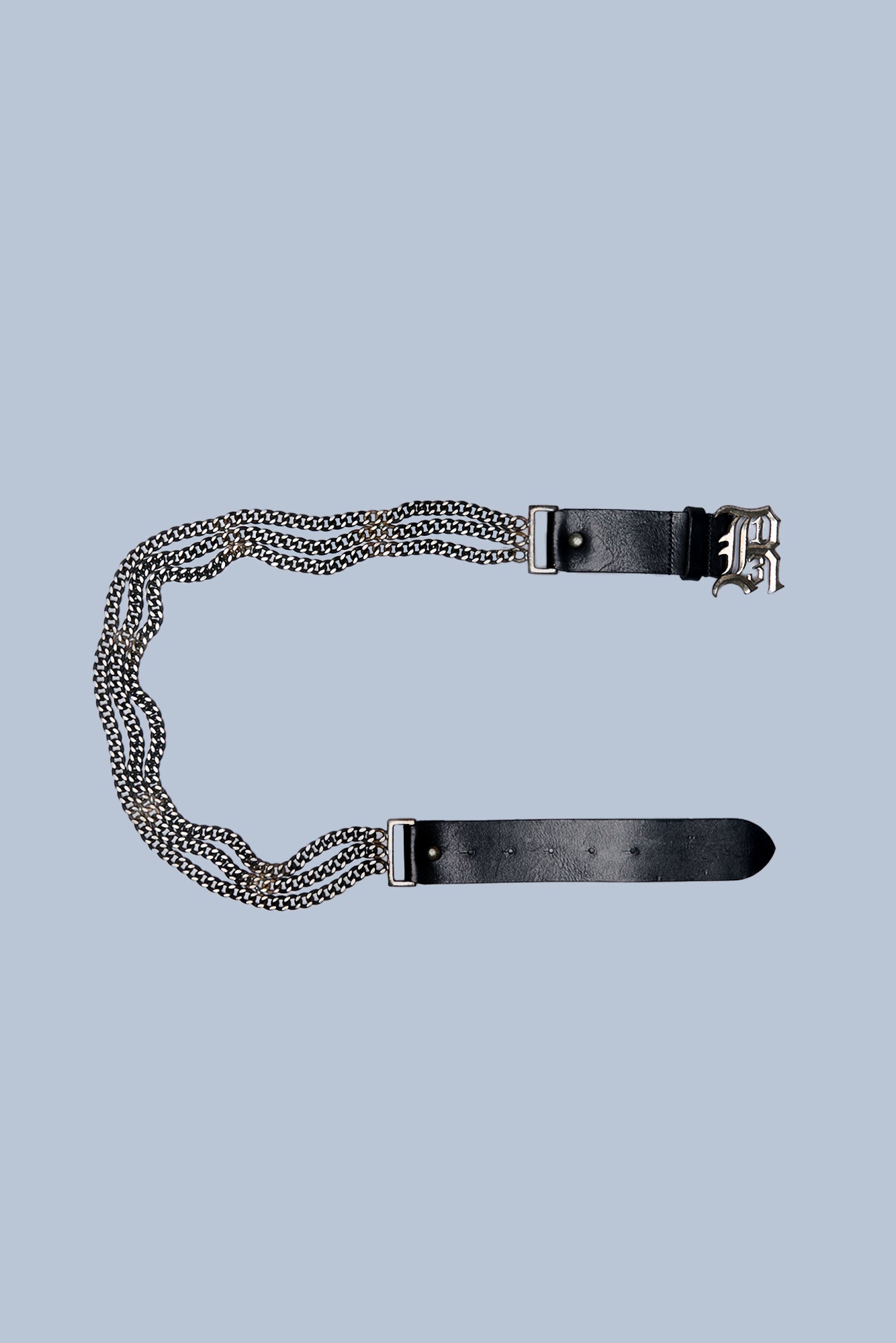 TRIPLE CHAIN BELT - BLACK - R13