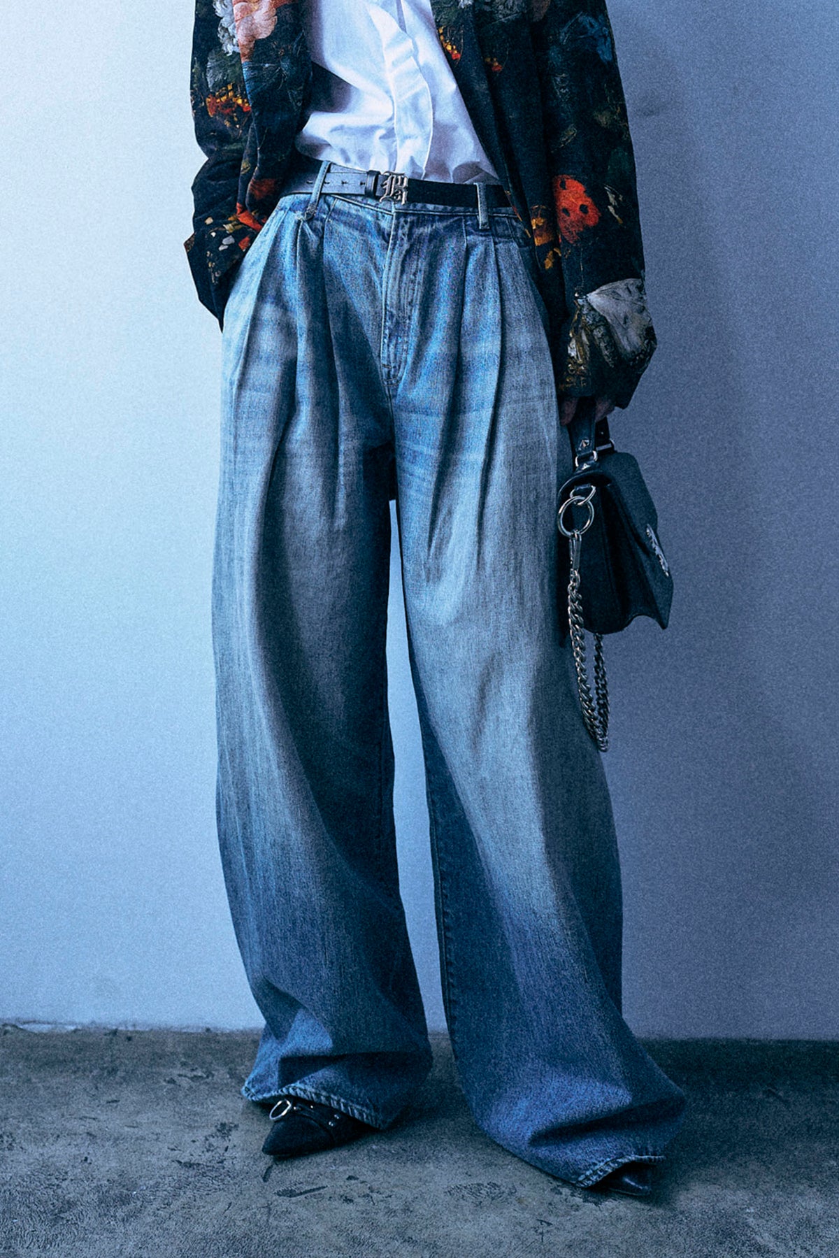 Triple Pleat Jean - Rivington Blue - R13
