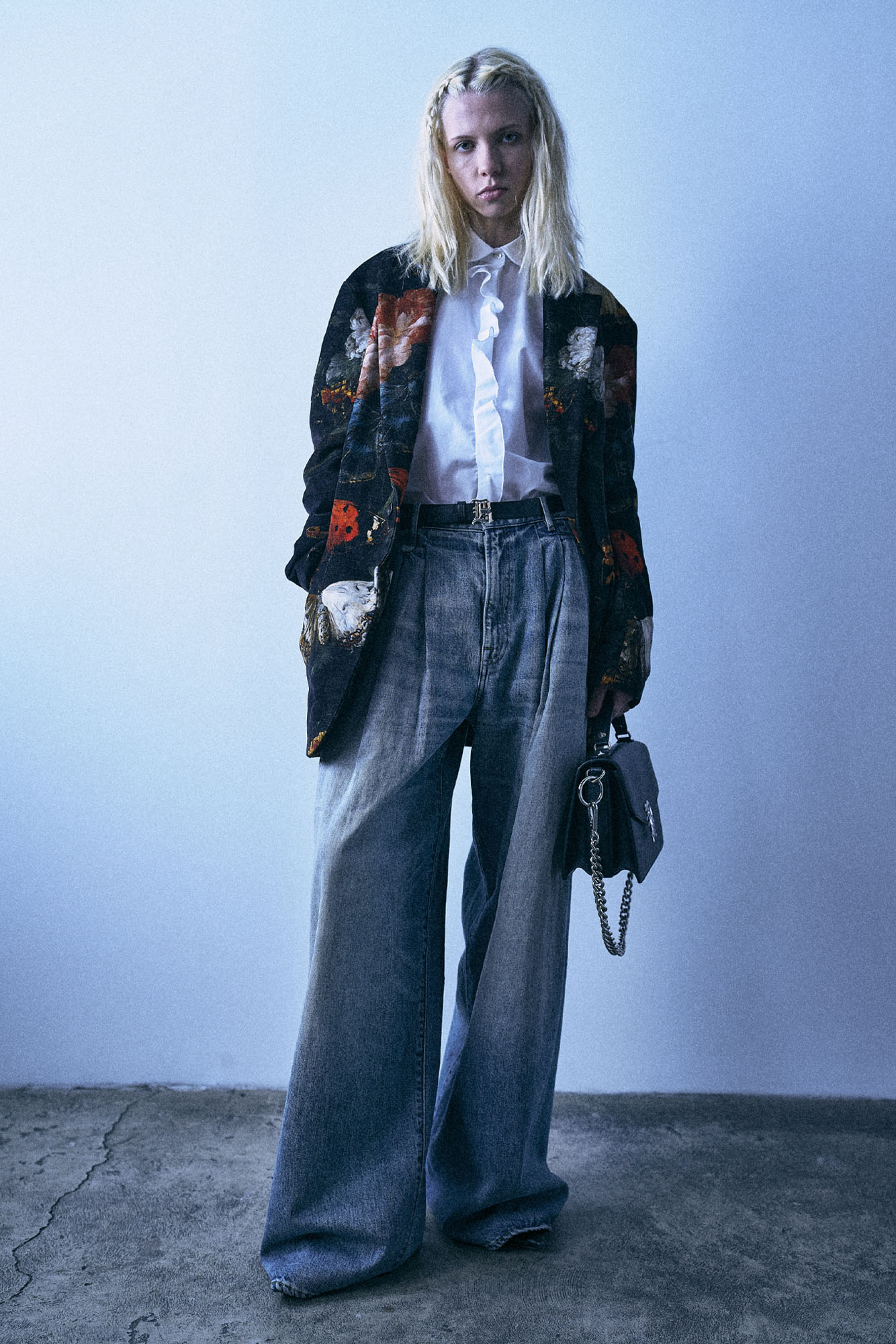 Triple Pleat Jean - Rivington Blue